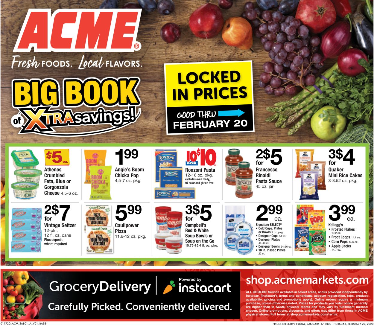 Catalogue Acme from 01/17/2020