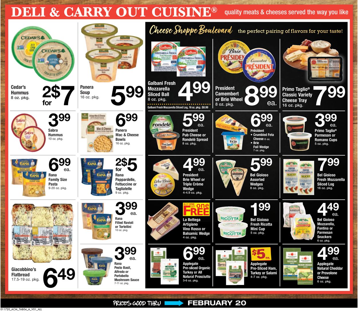 Catalogue Acme from 01/17/2020