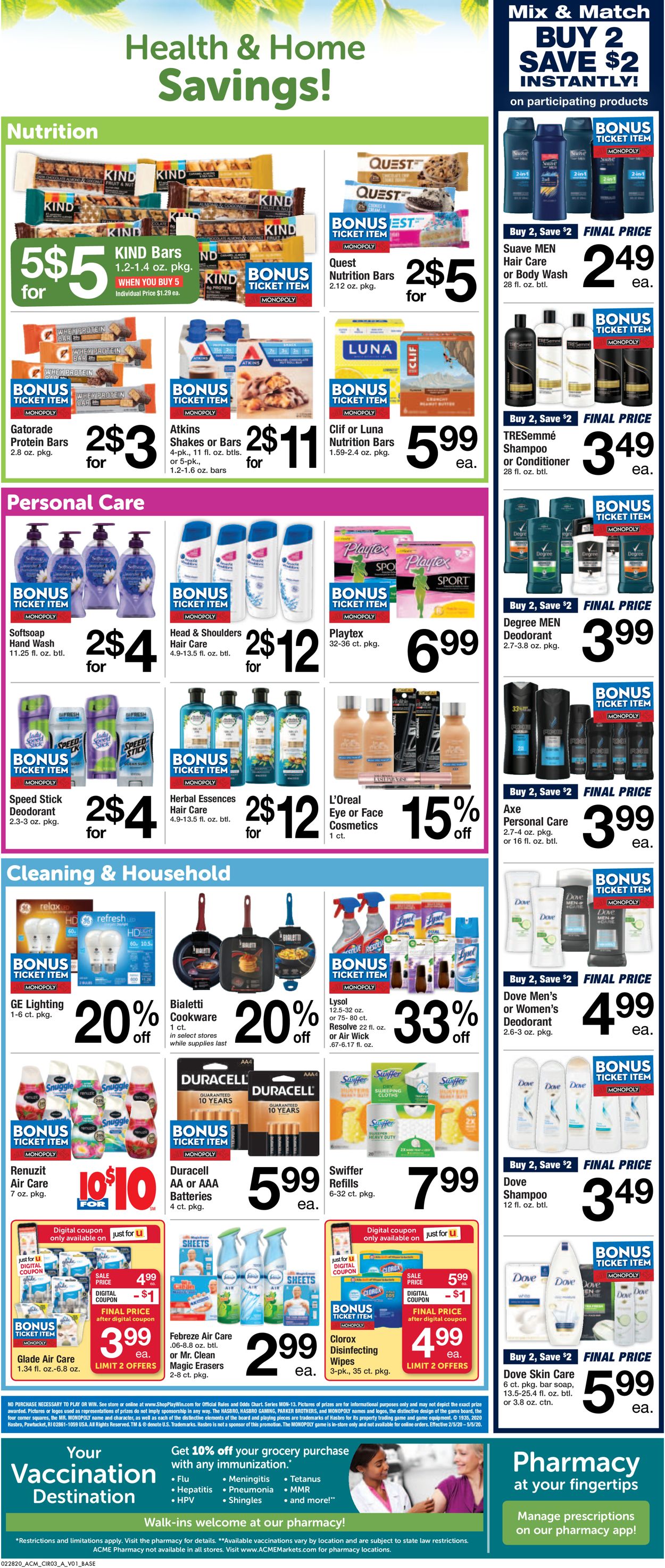 Catalogue Acme from 02/28/2020