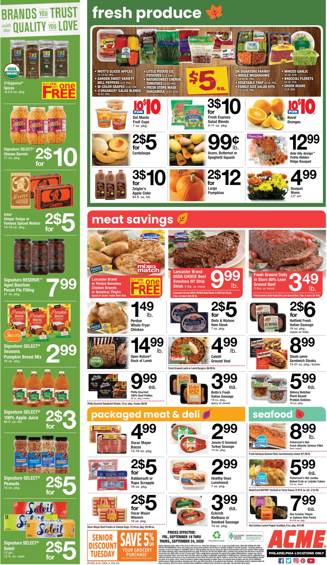 Catalogue Acme from 09/18/2020