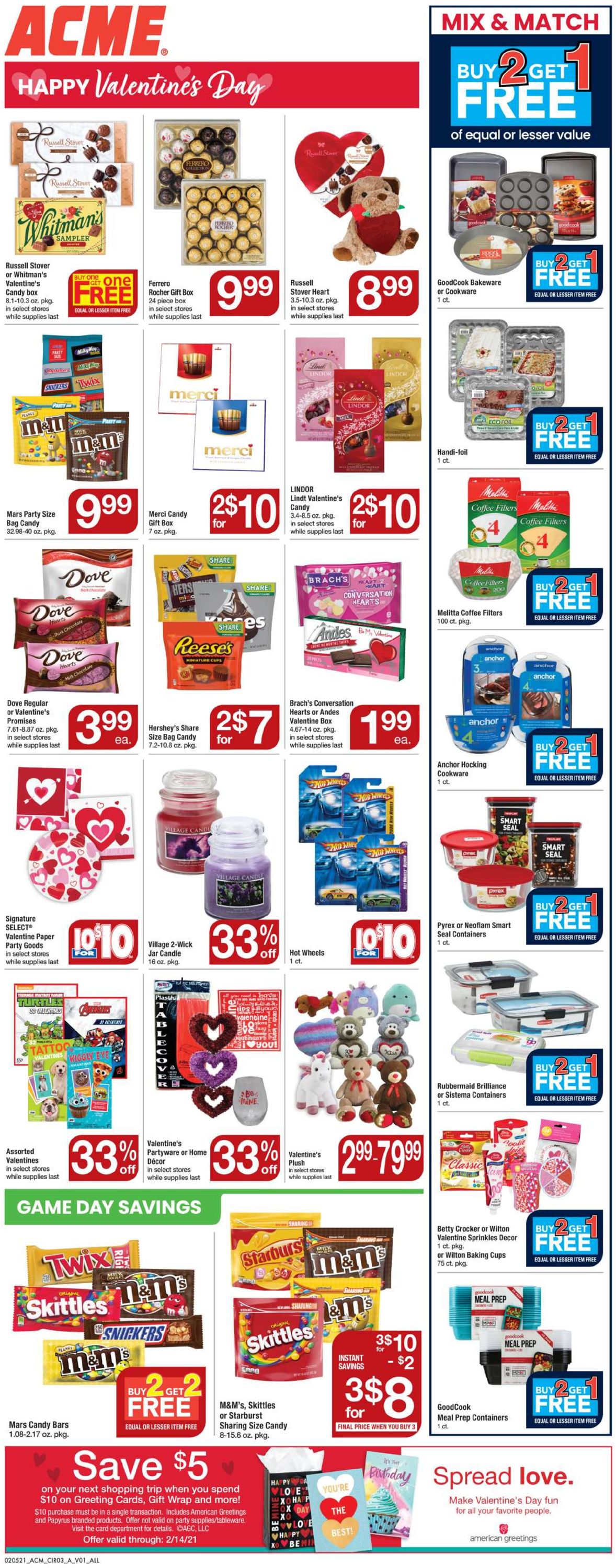 Catalogue Acme from 02/05/2021