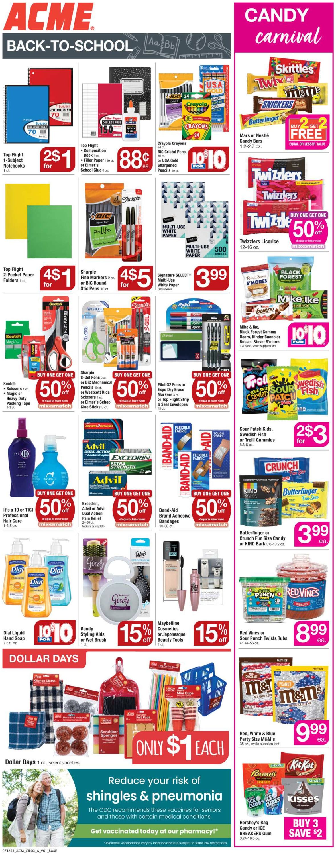 Catalogue Acme from 07/16/2021