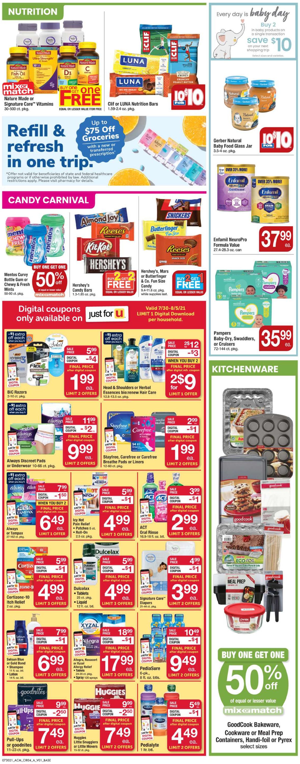 Catalogue Acme from 07/30/2021