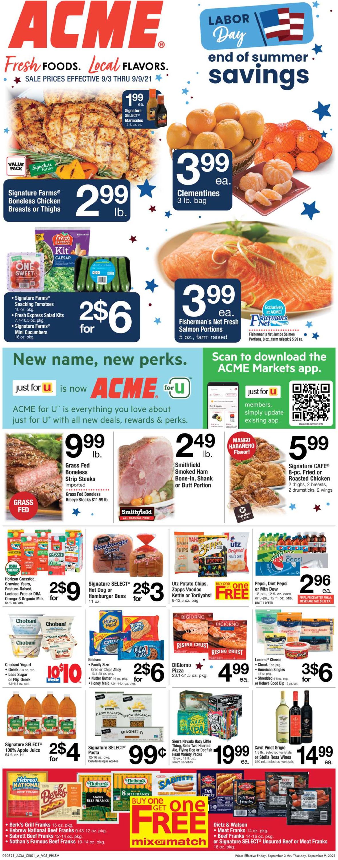 Catalogue Acme from 09/03/2021