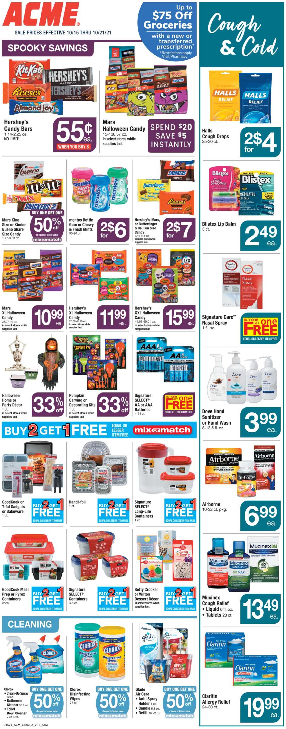 Catalogue Acme from 10/15/2021