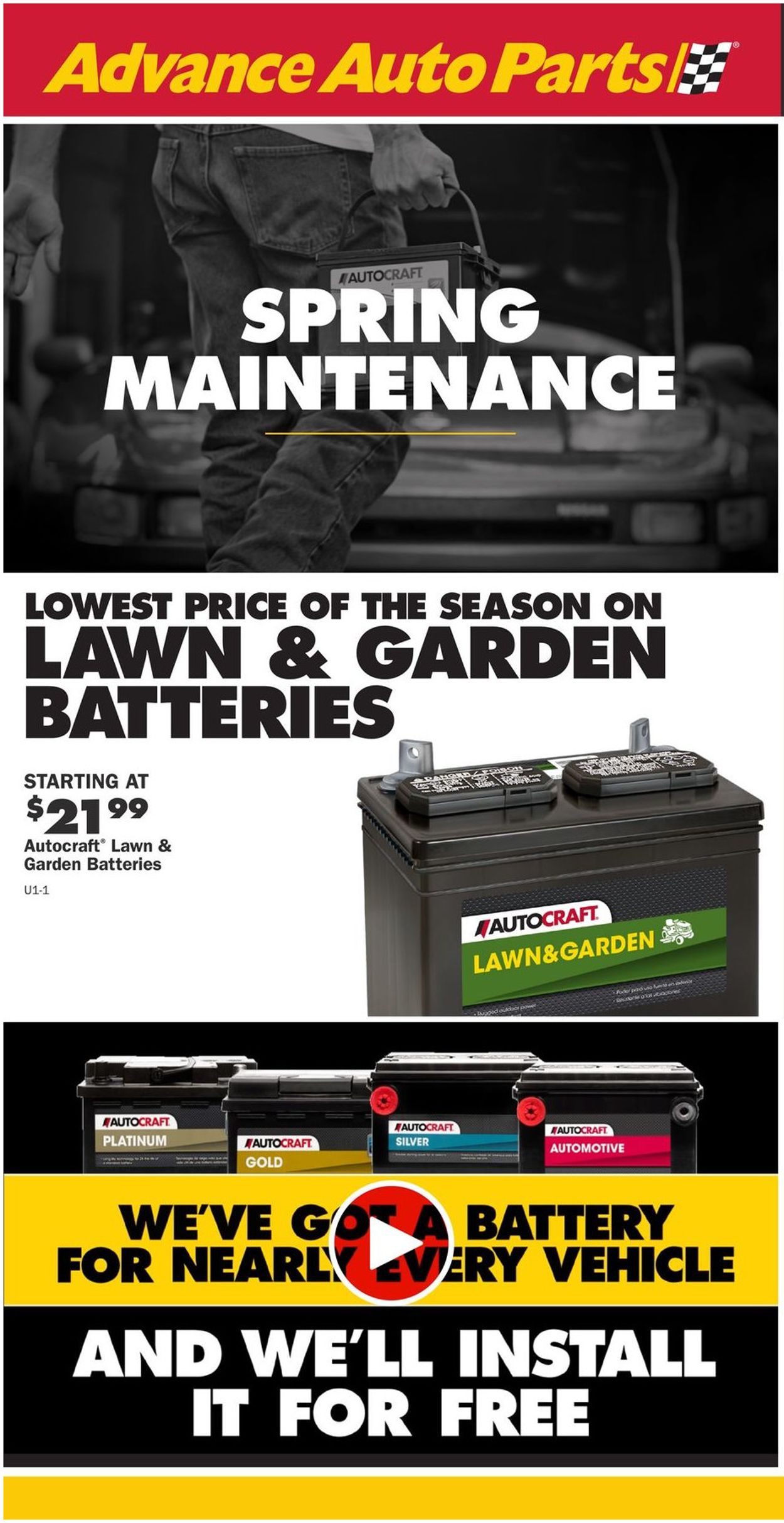 Catalogue Advance Auto Parts from 03/28/2019