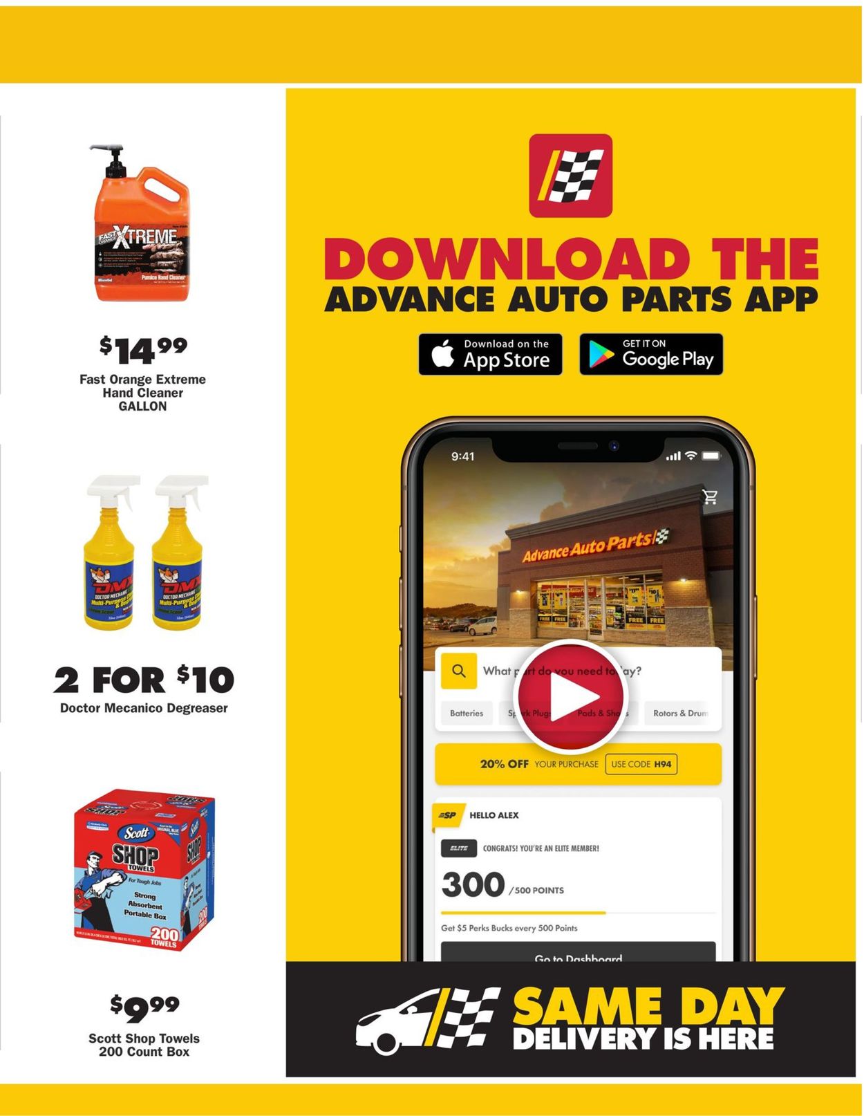Catalogue Advance Auto Parts from 07/29/2021