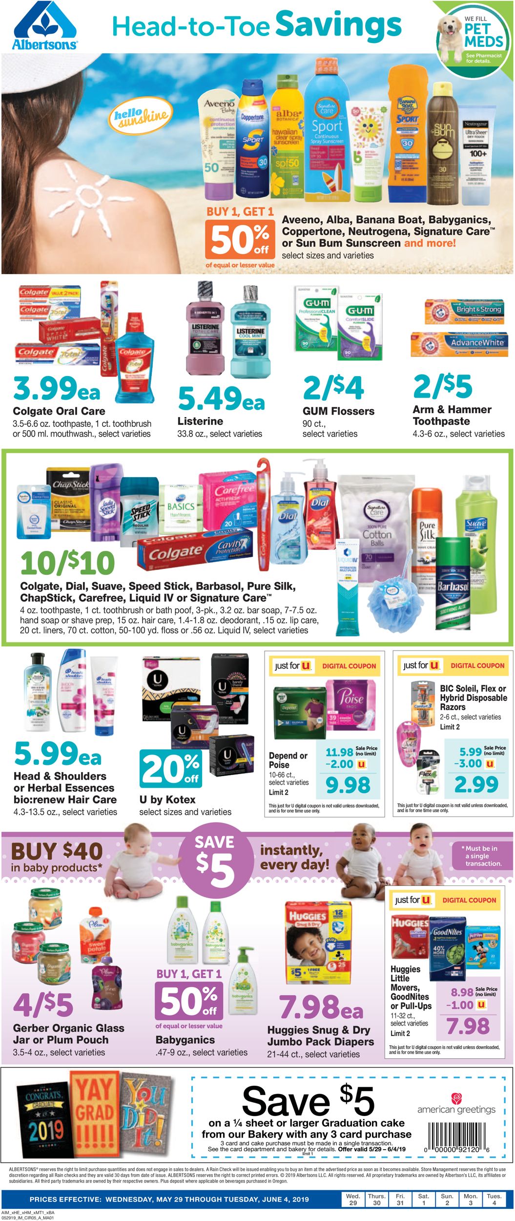 Catalogue Albertsons from 05/29/2019
