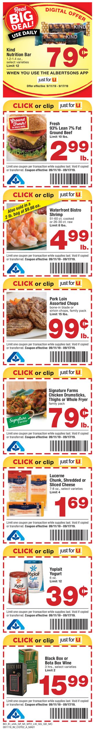Catalogue Albertsons from 09/11/2019