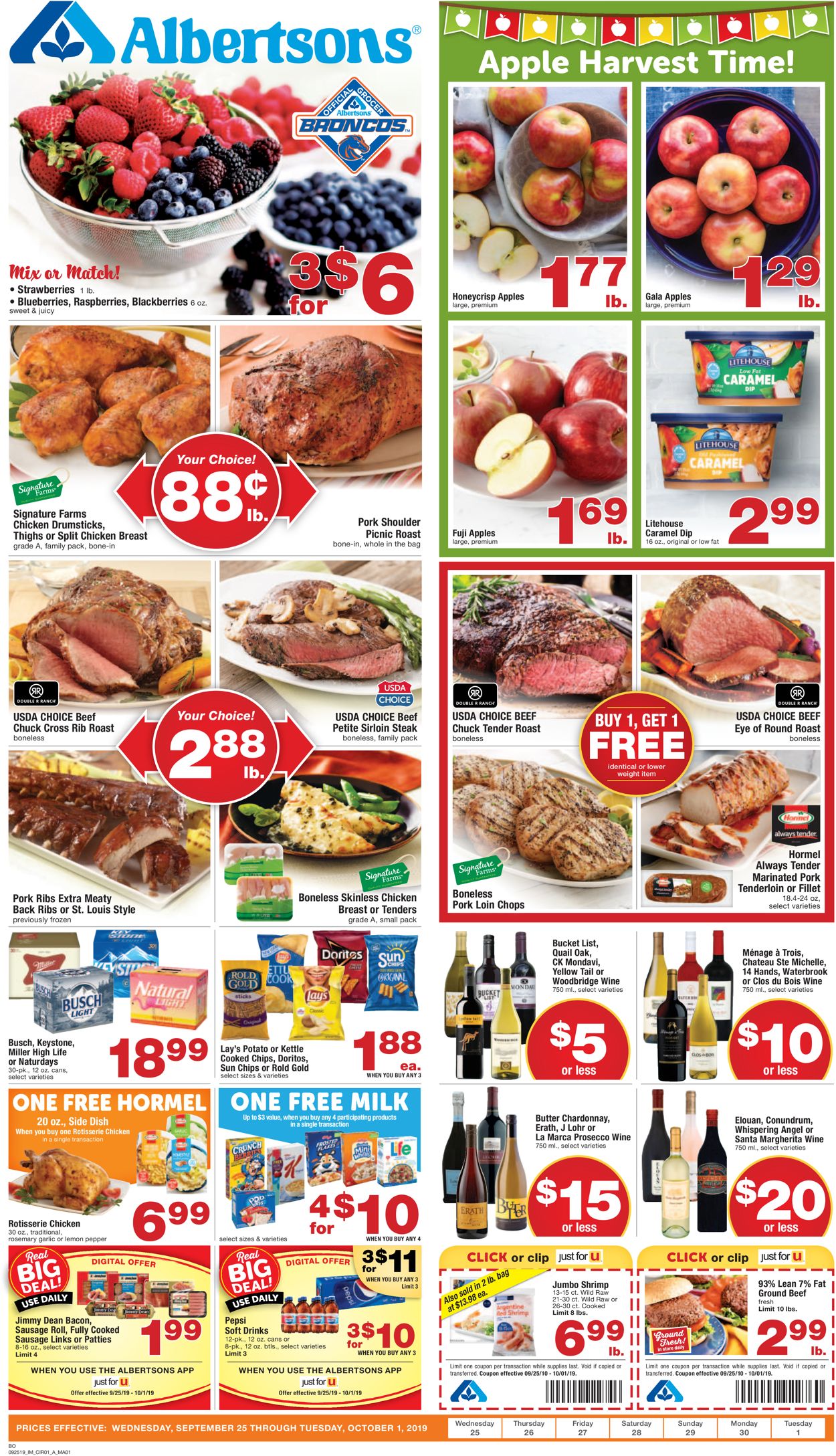 Catalogue Albertsons from 09/25/2019