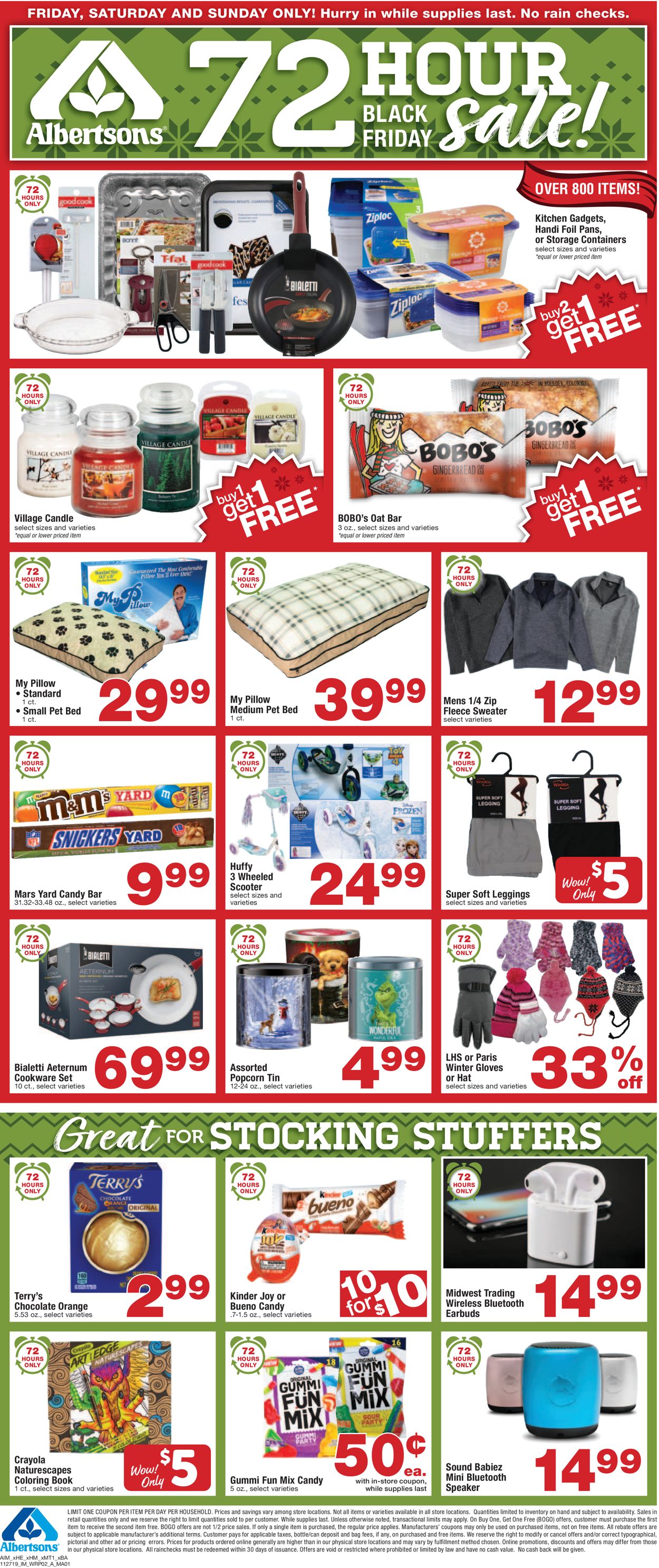Catalogue Albertsons - Black Friday Ad 2019 from 11/29/2019