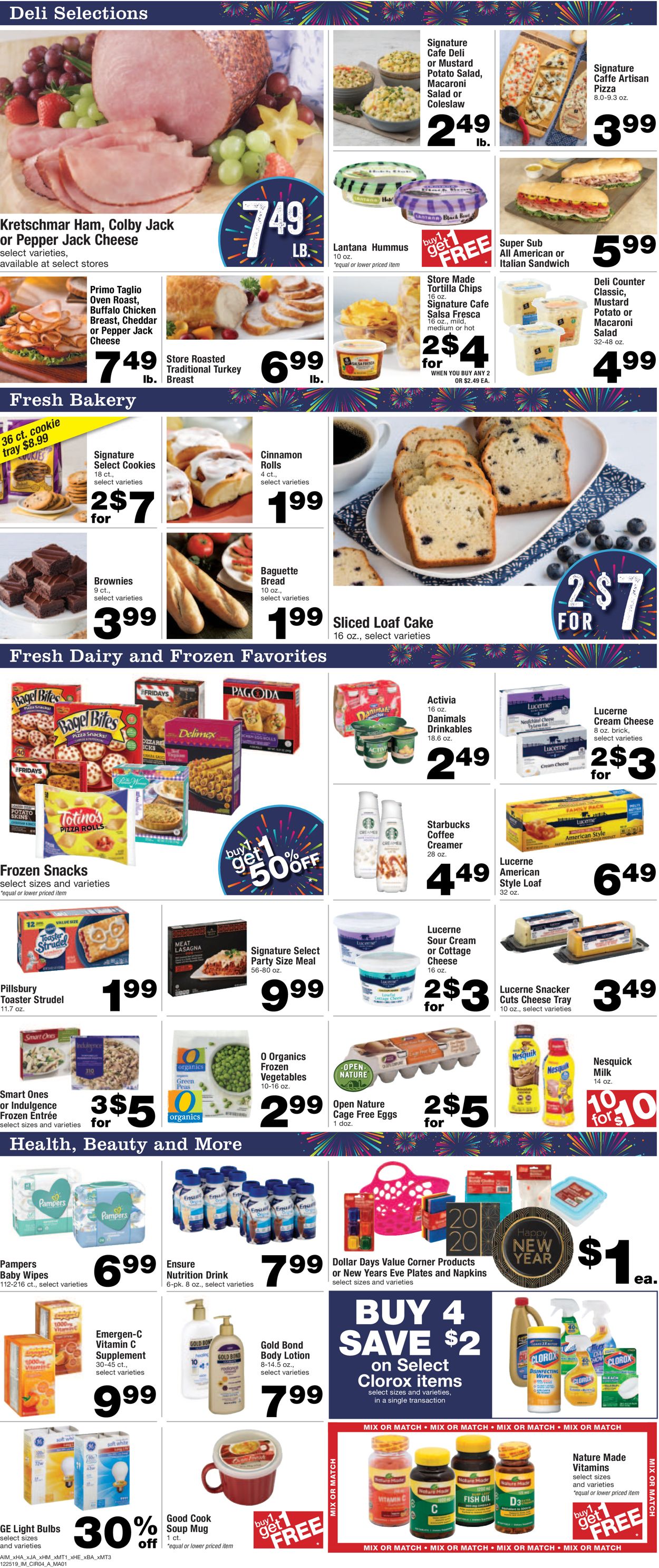 Catalogue Albertsons - New Year's Ad 2019 from 12/26/2019