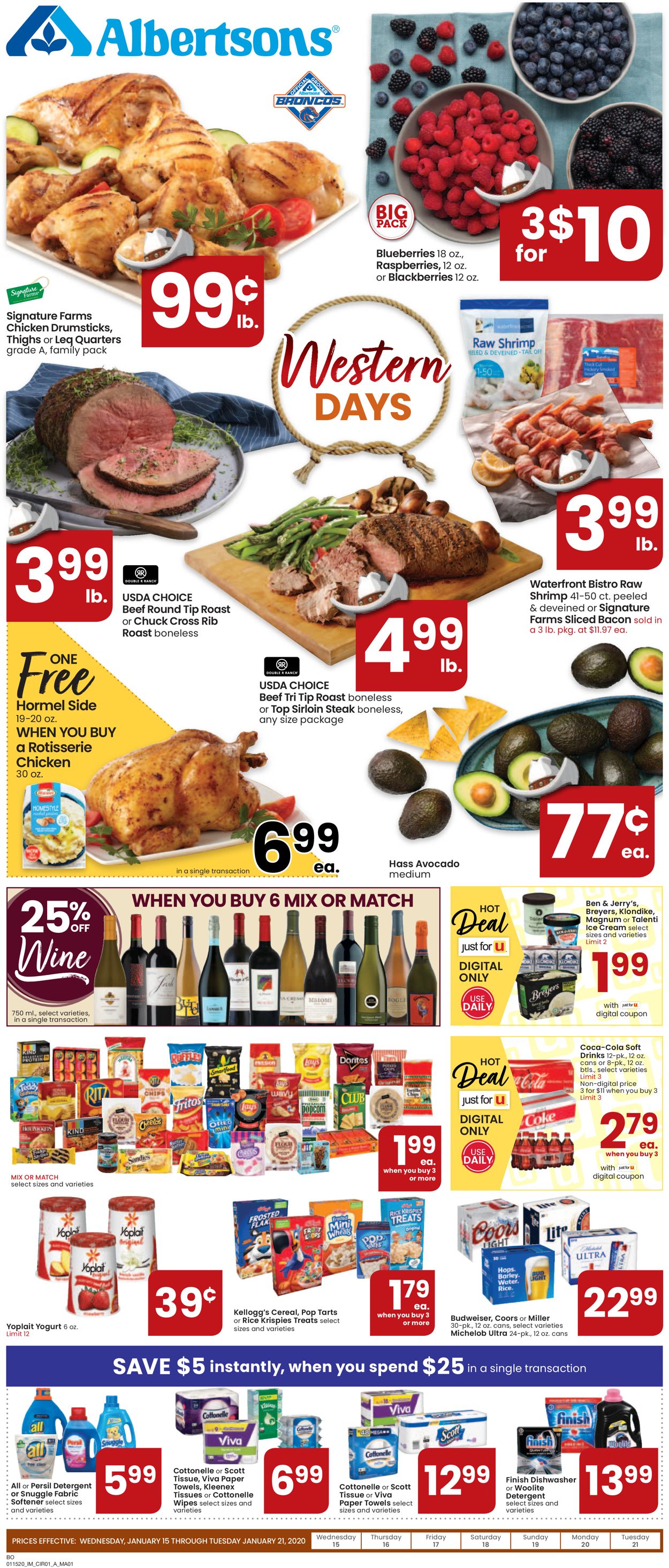 Catalogue Albertsons from 01/15/2020