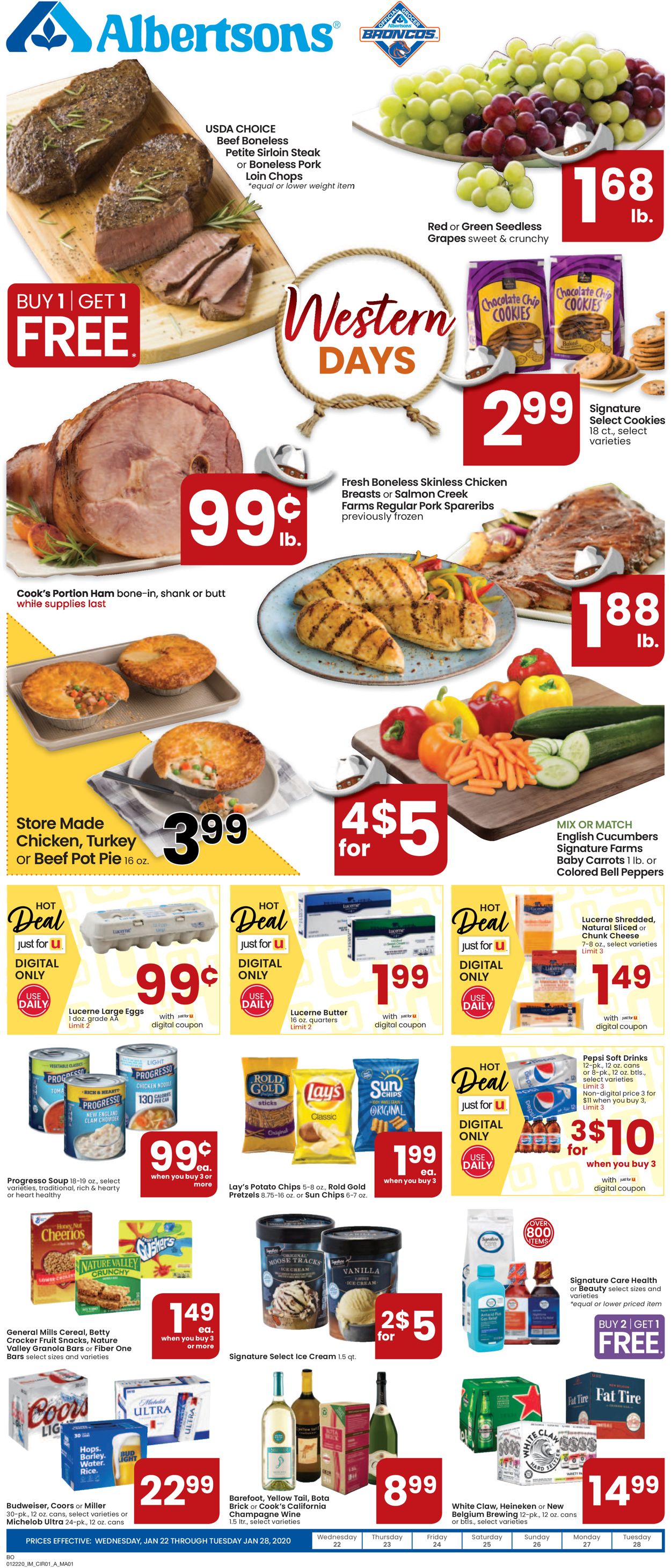 Catalogue Albertsons from 01/22/2020