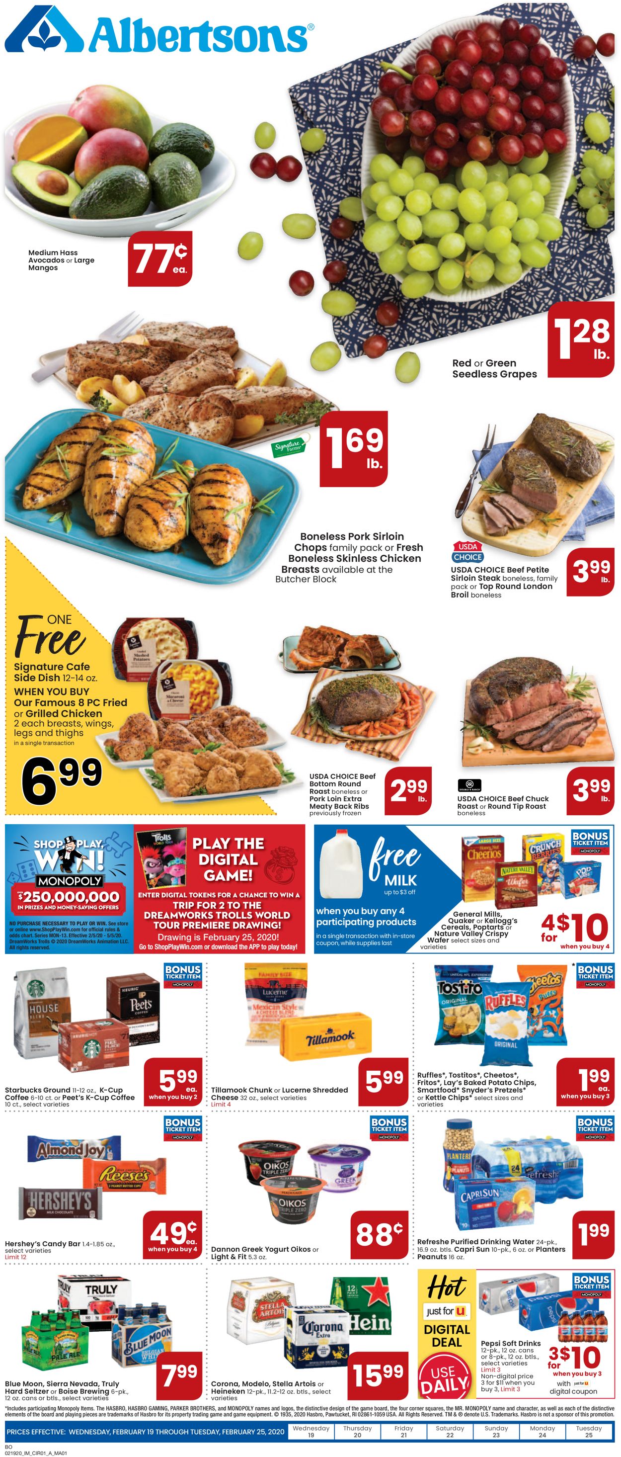 Catalogue Albertsons from 02/19/2020