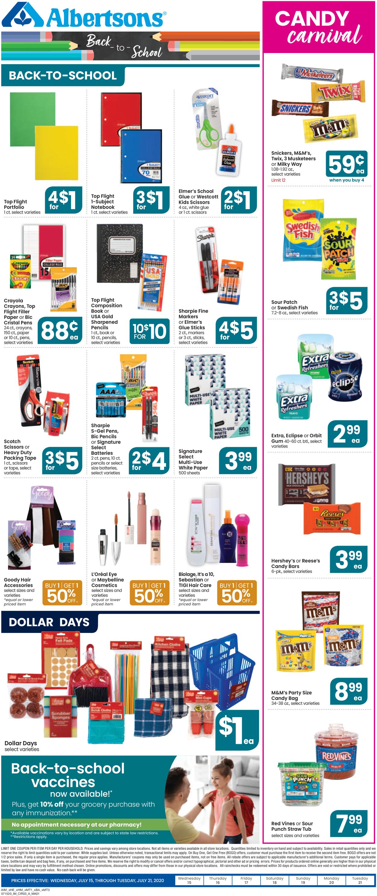 Catalogue Albertsons from 07/15/2020