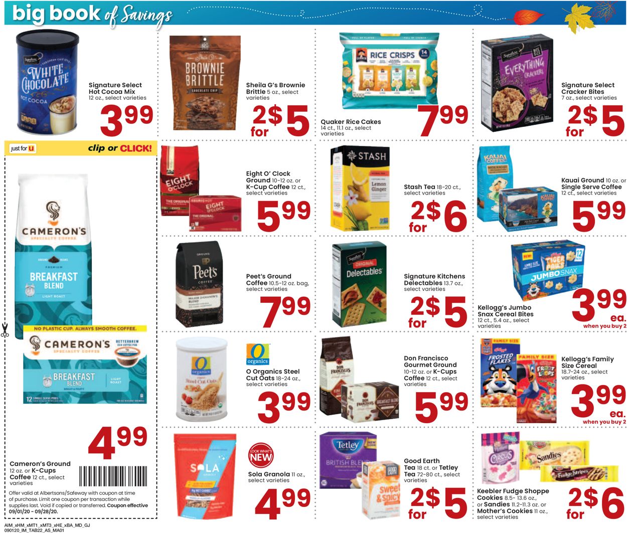 Catalogue Albertsons from 09/01/2020
