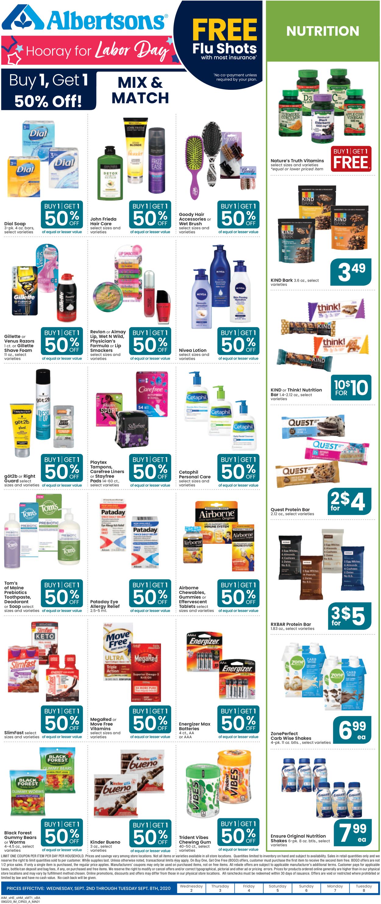 Catalogue Albertsons from 09/02/2020