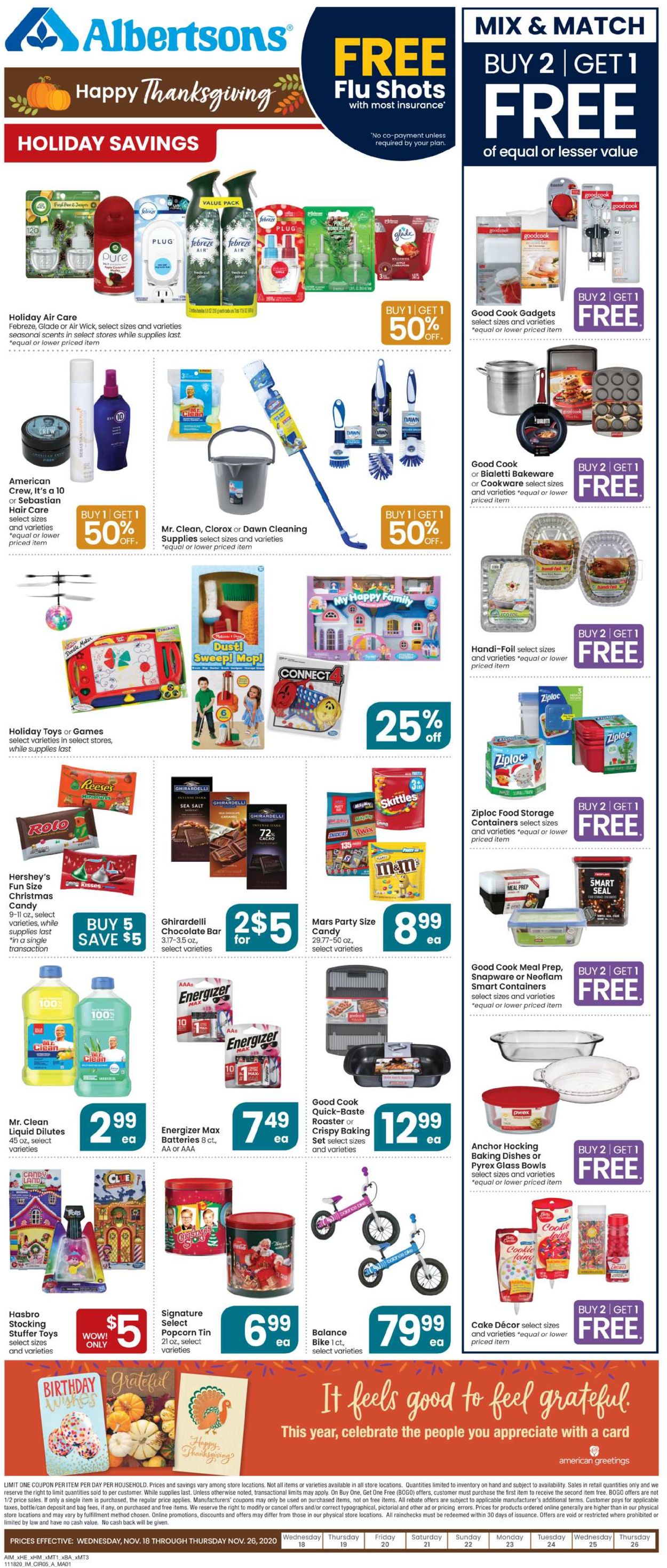 Catalogue Albertsons from 11/18/2020