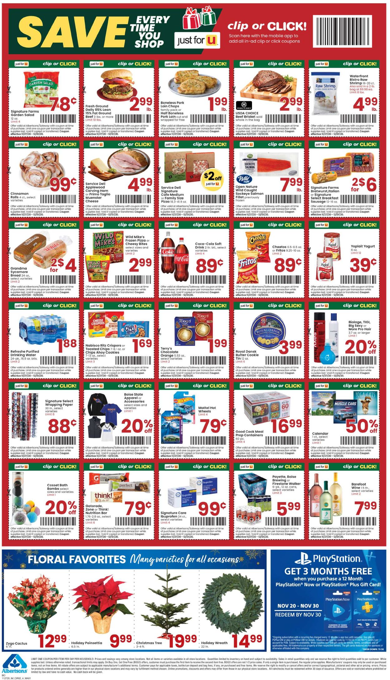 Catalogue Albertsons Black Friday ad 2020 from 11/27/2020
