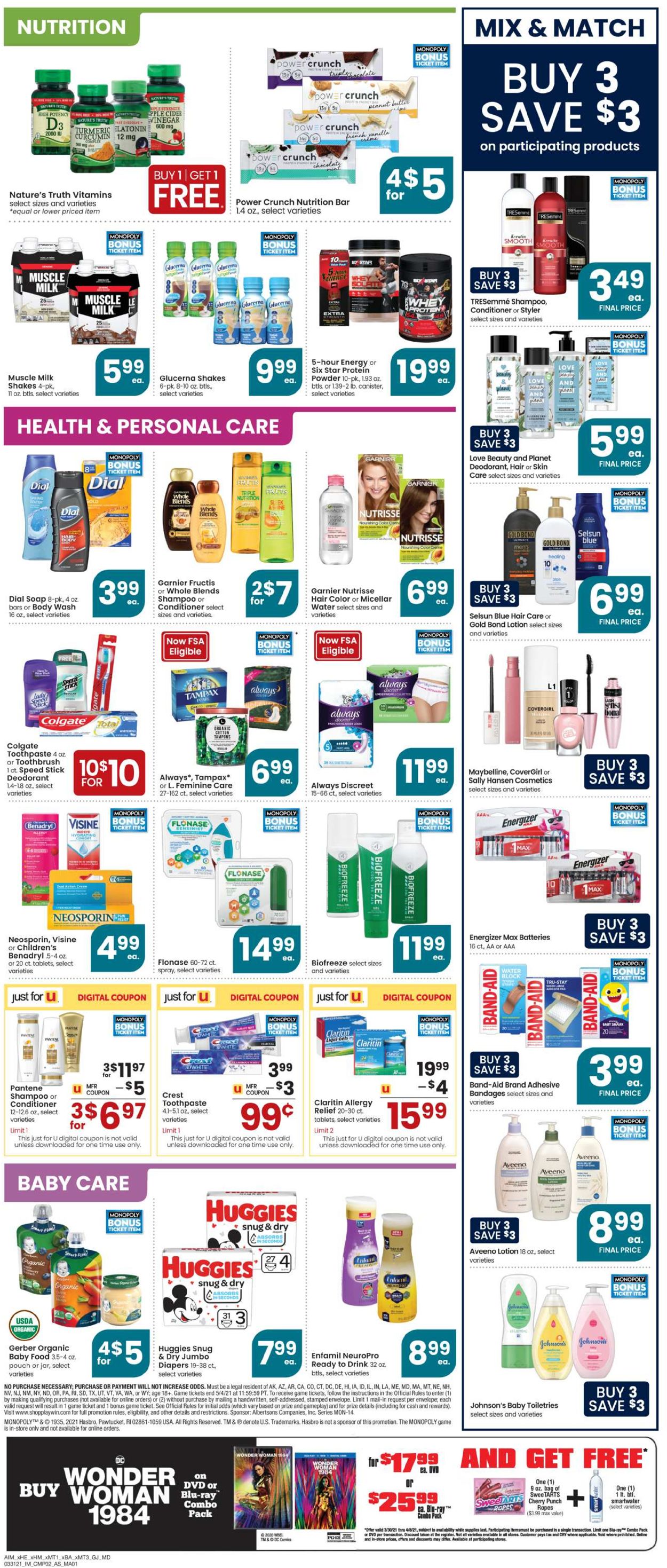Catalogue Albertsons Easter 2021 from 03/31/2021