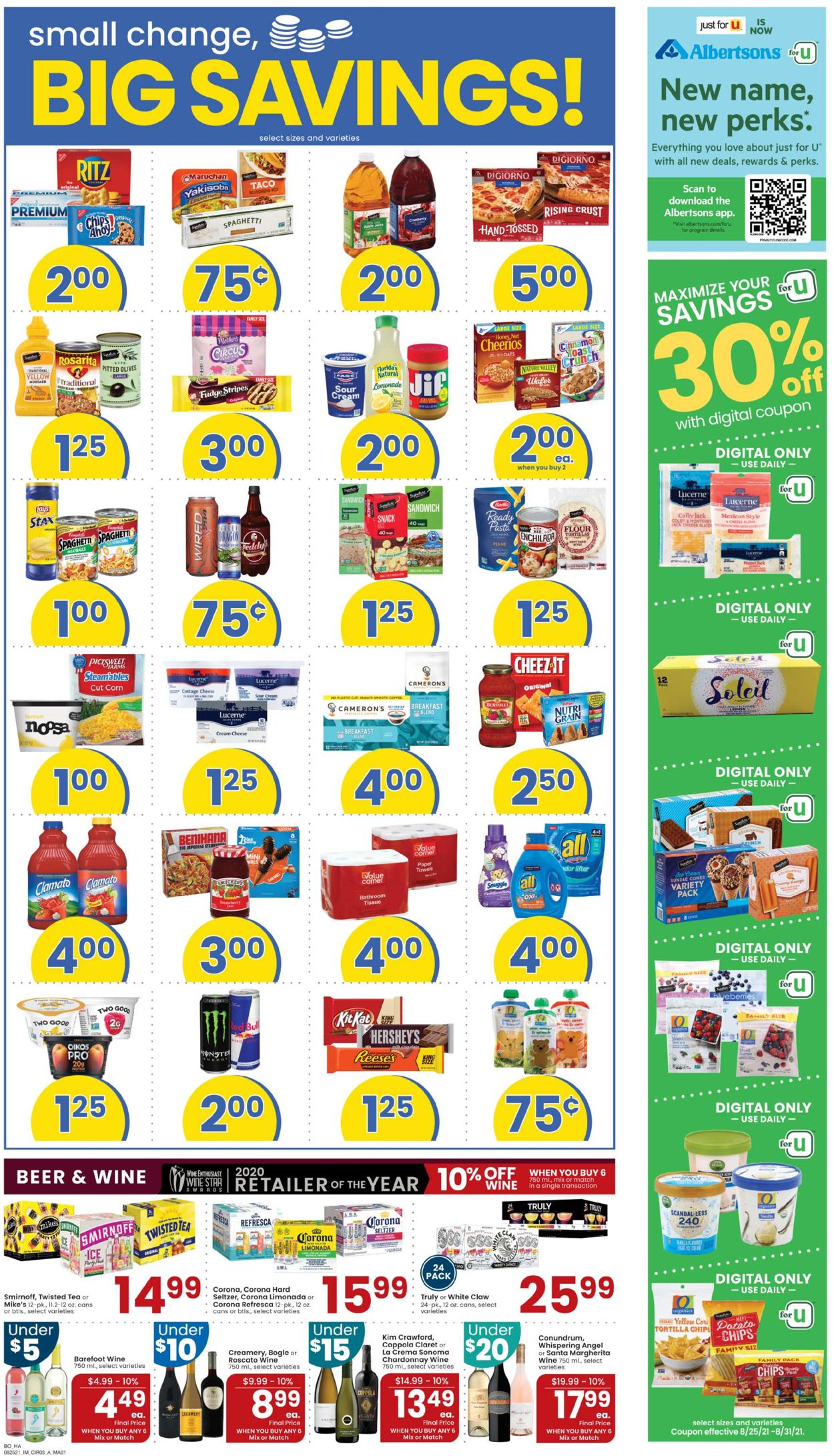Catalogue Albertsons from 08/25/2021
