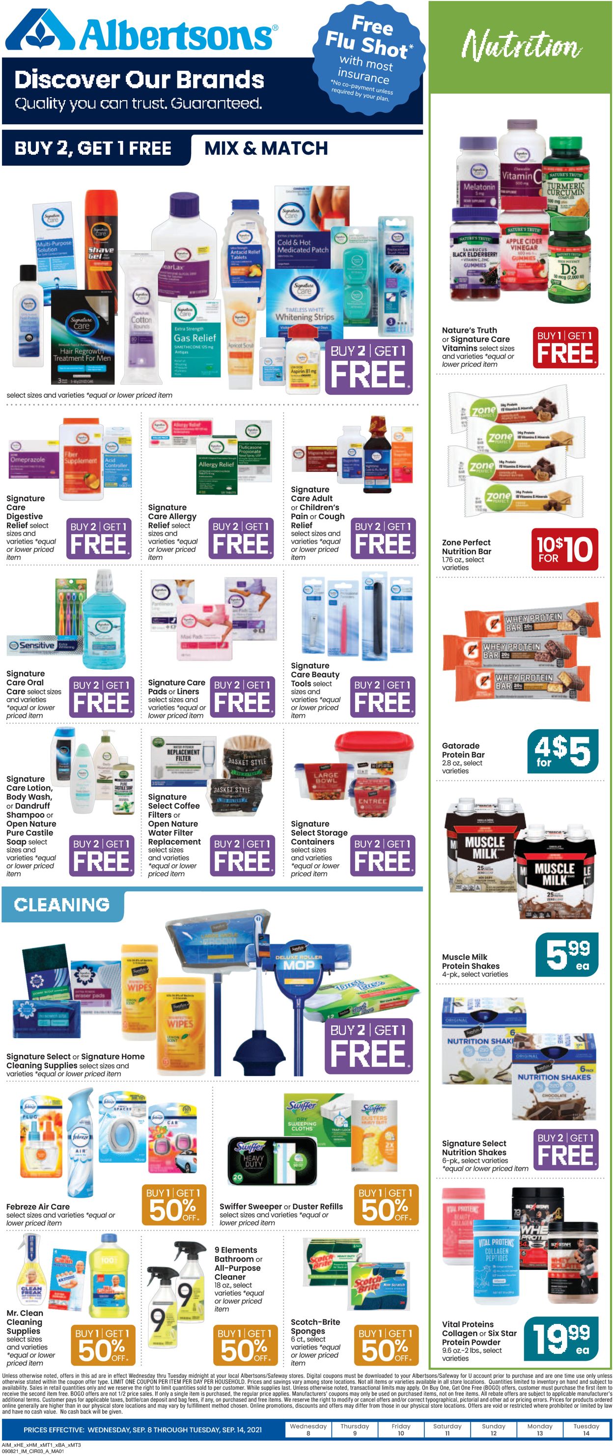 Catalogue Albertsons from 09/08/2021