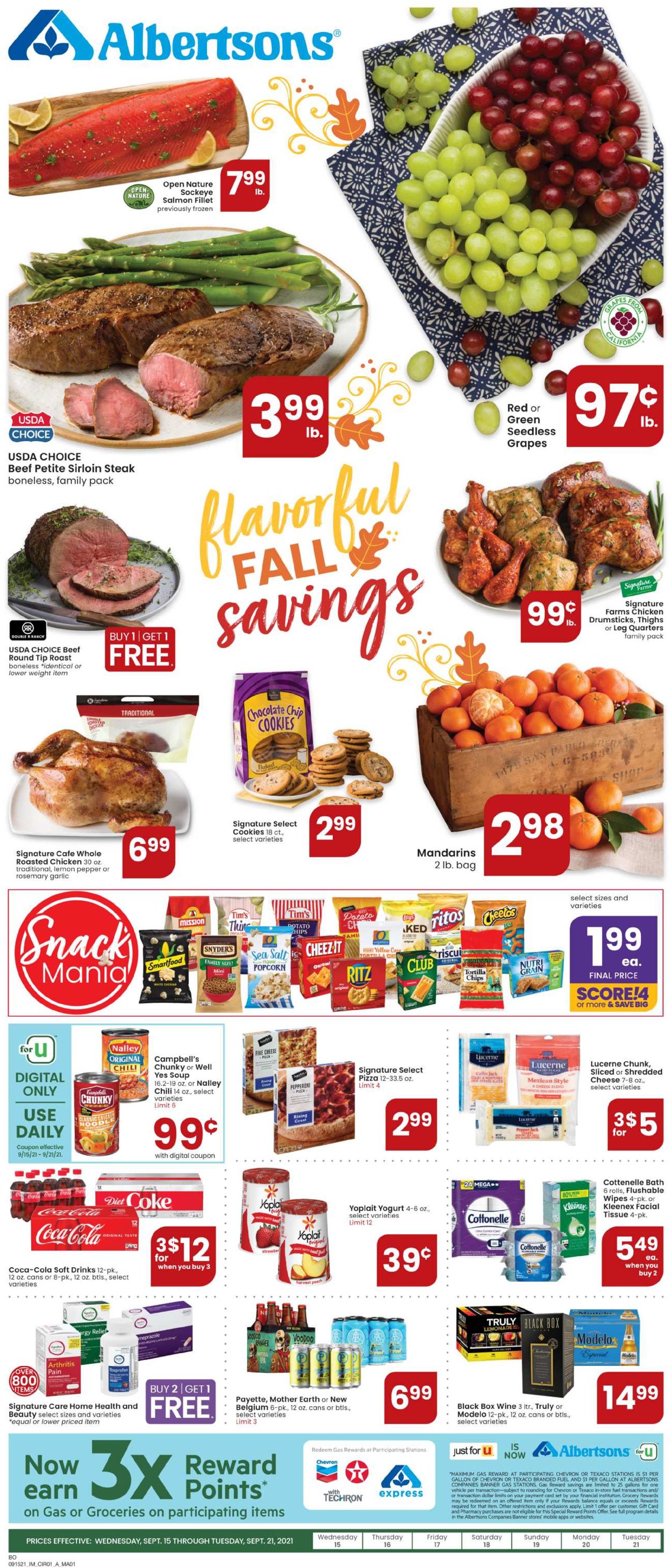 Catalogue Albertsons from 09/15/2021