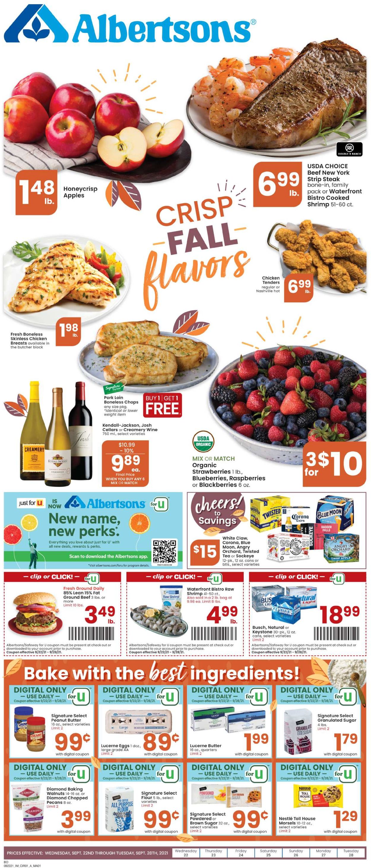 Catalogue Albertsons from 09/22/2021