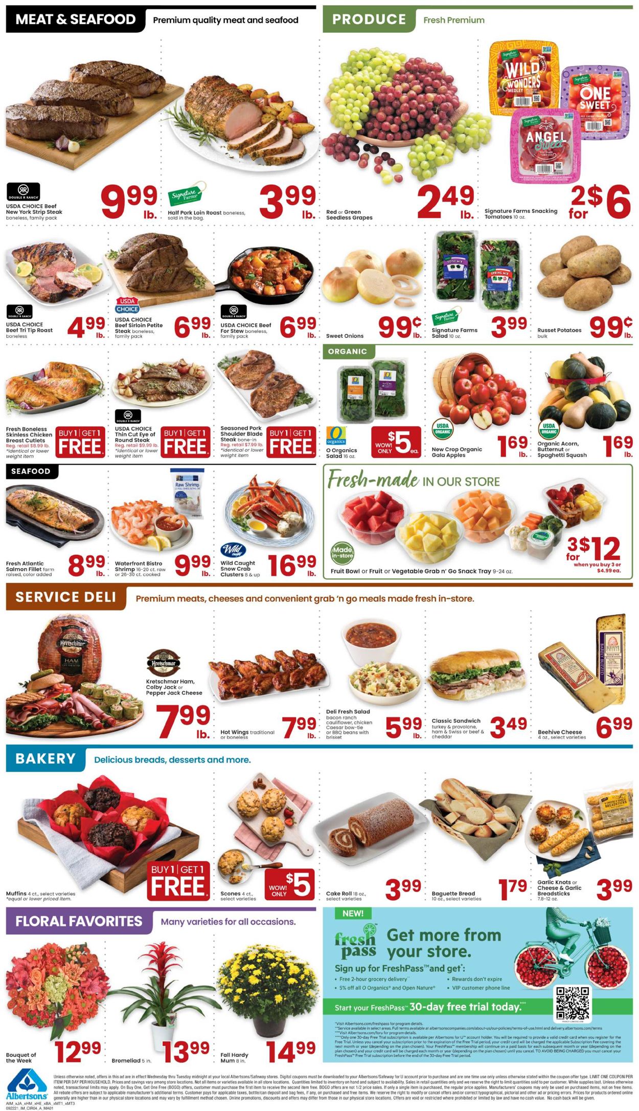 Catalogue Albertsons from 09/22/2021