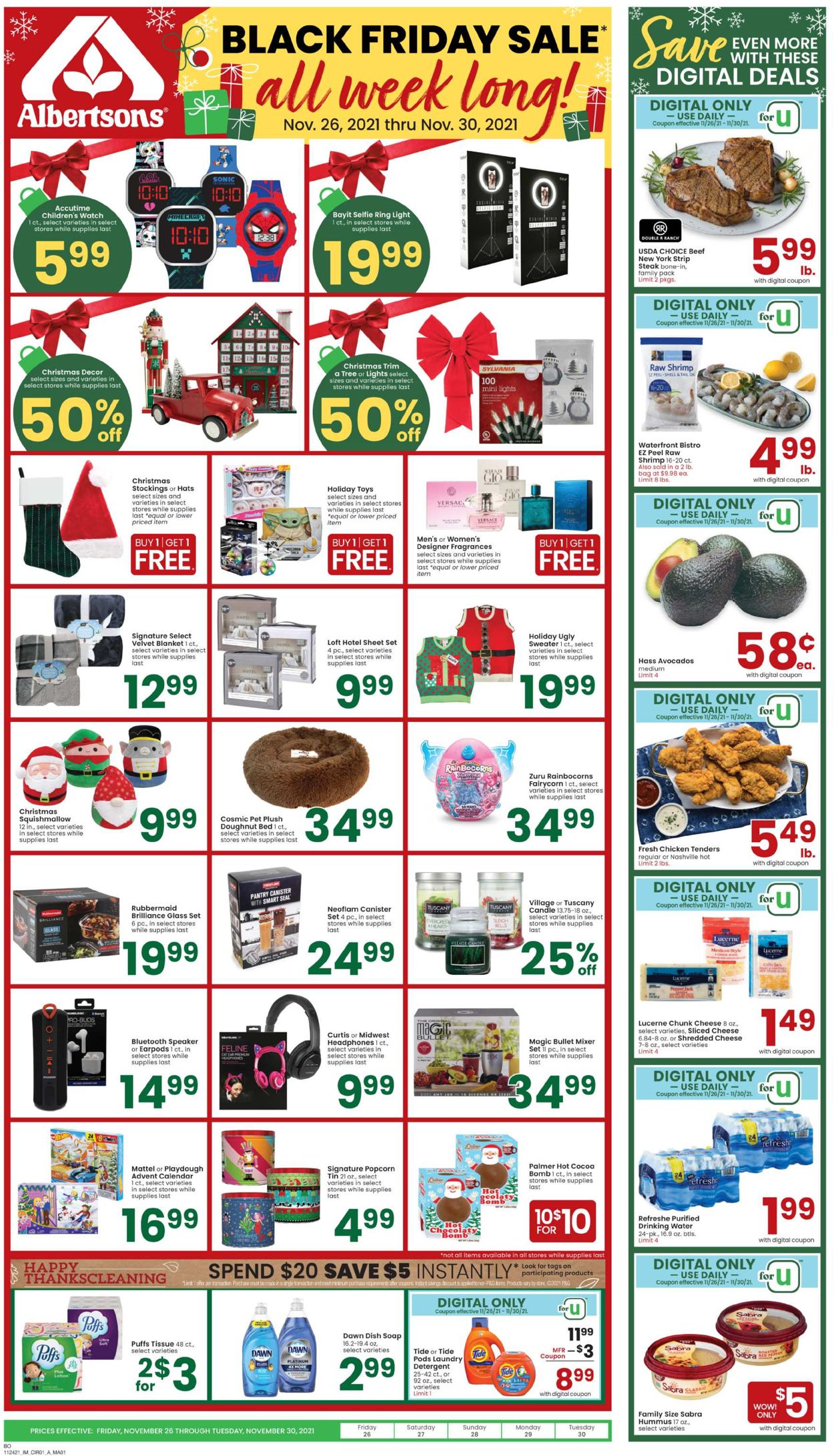 Catalogue Albertsons BLACK FRIDAY AD 2021 from 11/26/2021