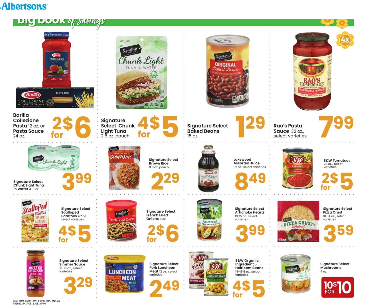 Catalogue Albertsons from 03/29/2022