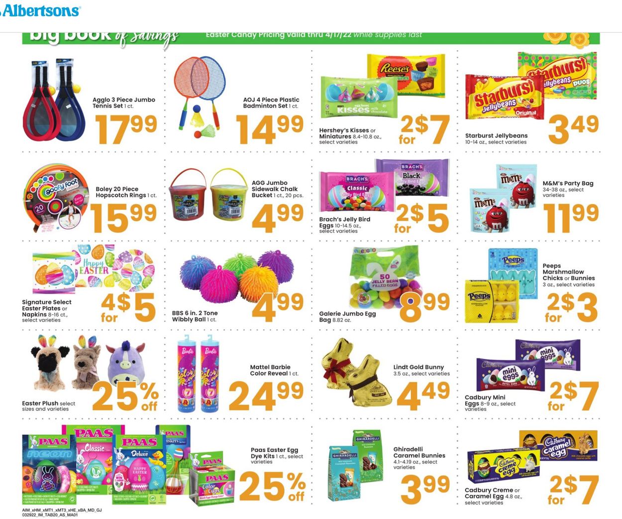 Catalogue Albertsons from 03/29/2022