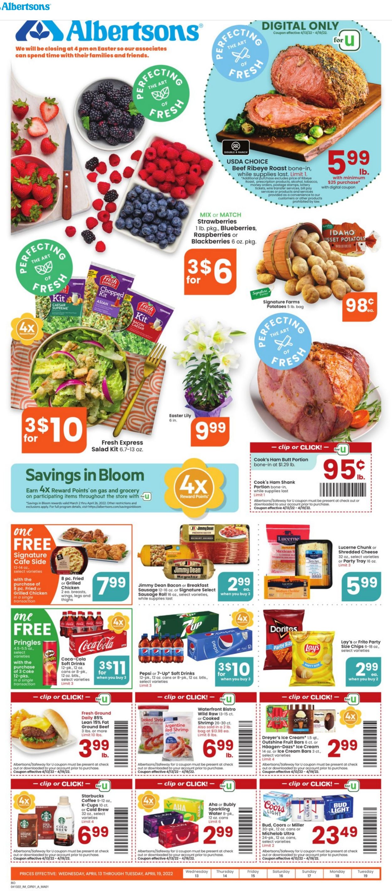 Catalogue Albertsons EASTER AD 2022 from 04/13/2022
