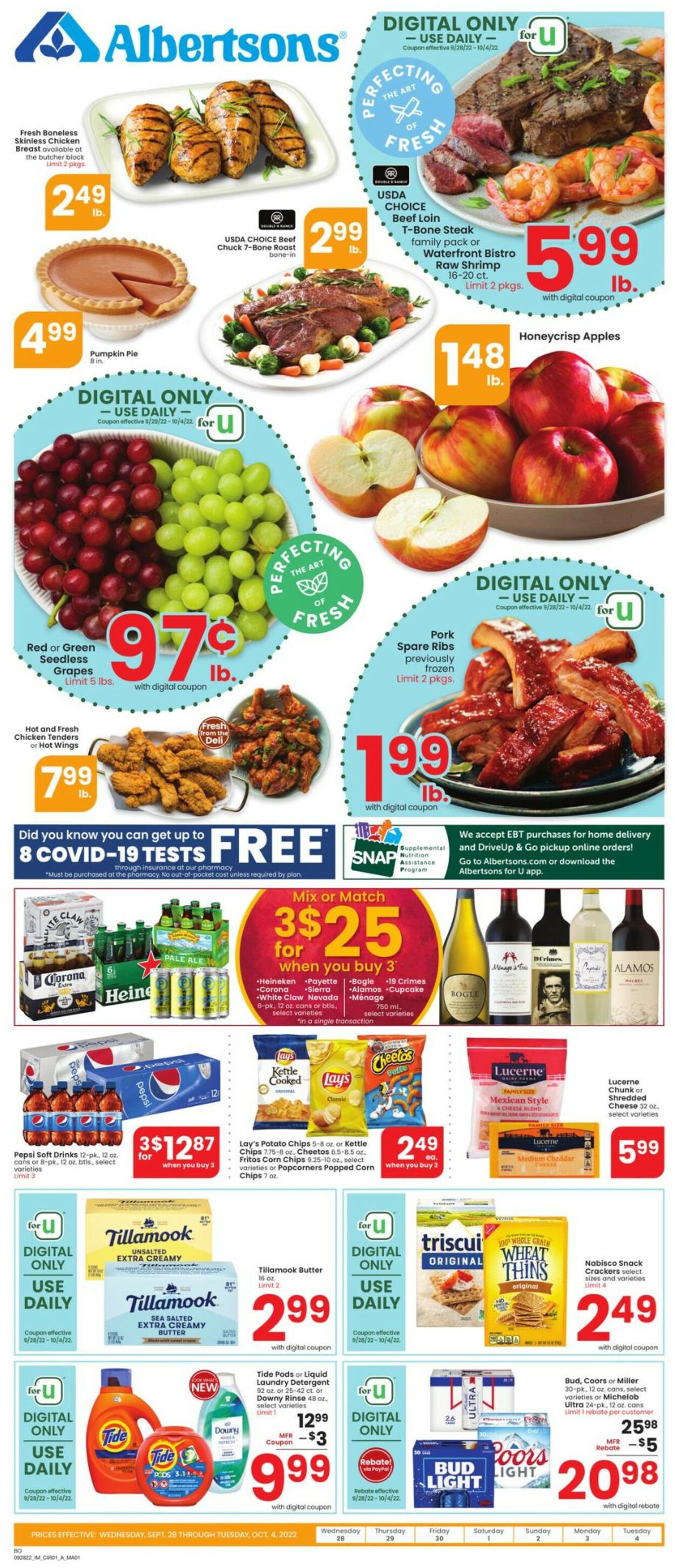 Catalogue Albertsons from 09/28/2022