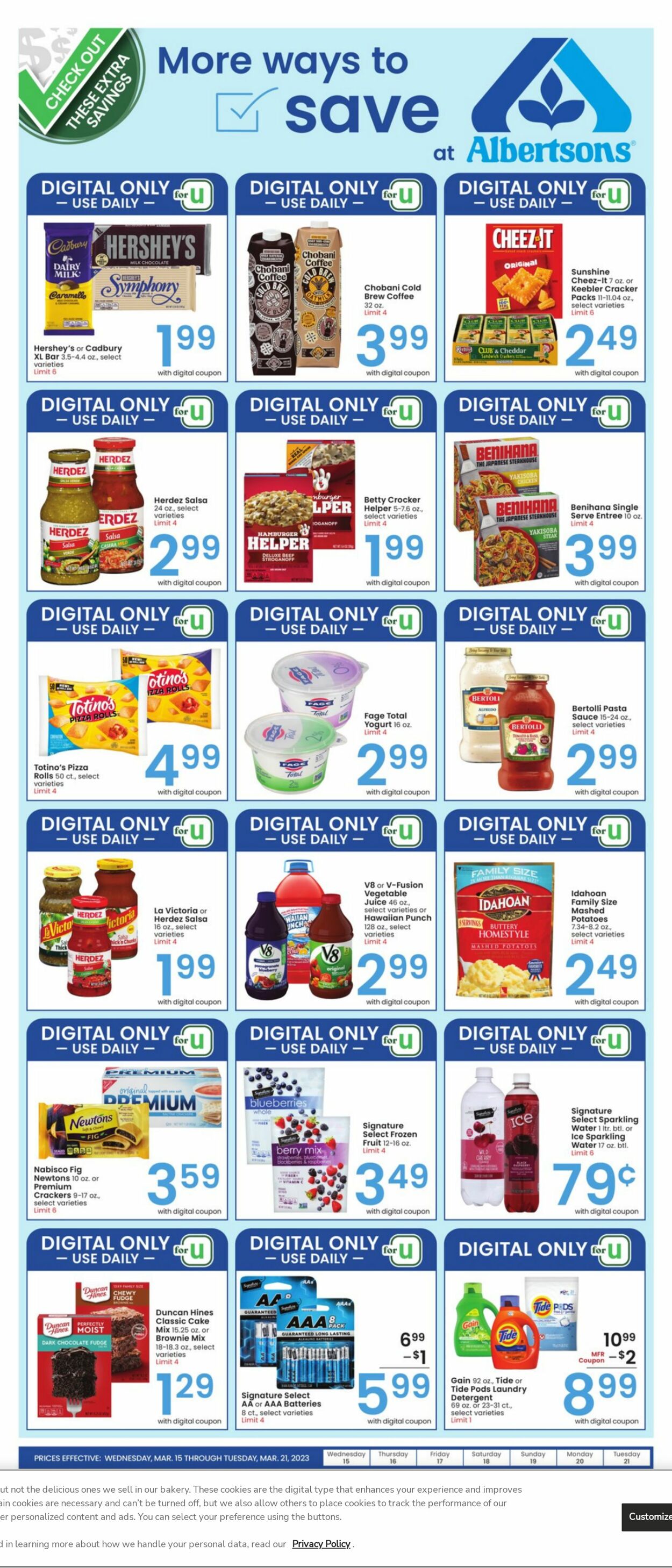 Catalogue Albertsons from 03/15/2023