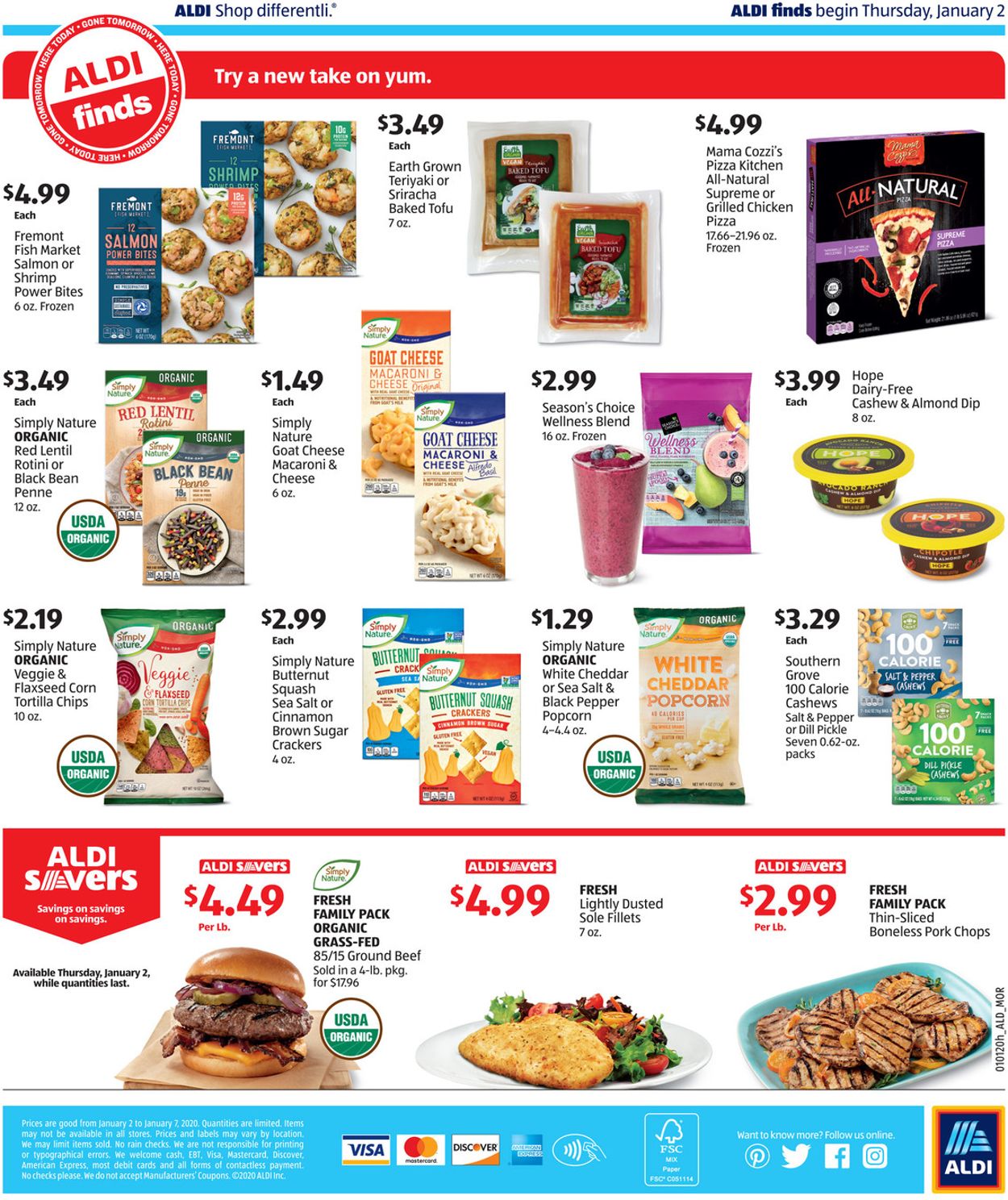 Catalogue ALDI - New Year's Ad 2019/2020 from 01/01/2020