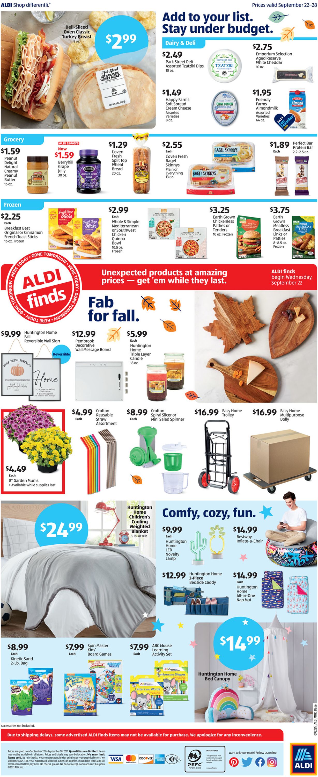 Catalogue ALDI from 09/22/2021
