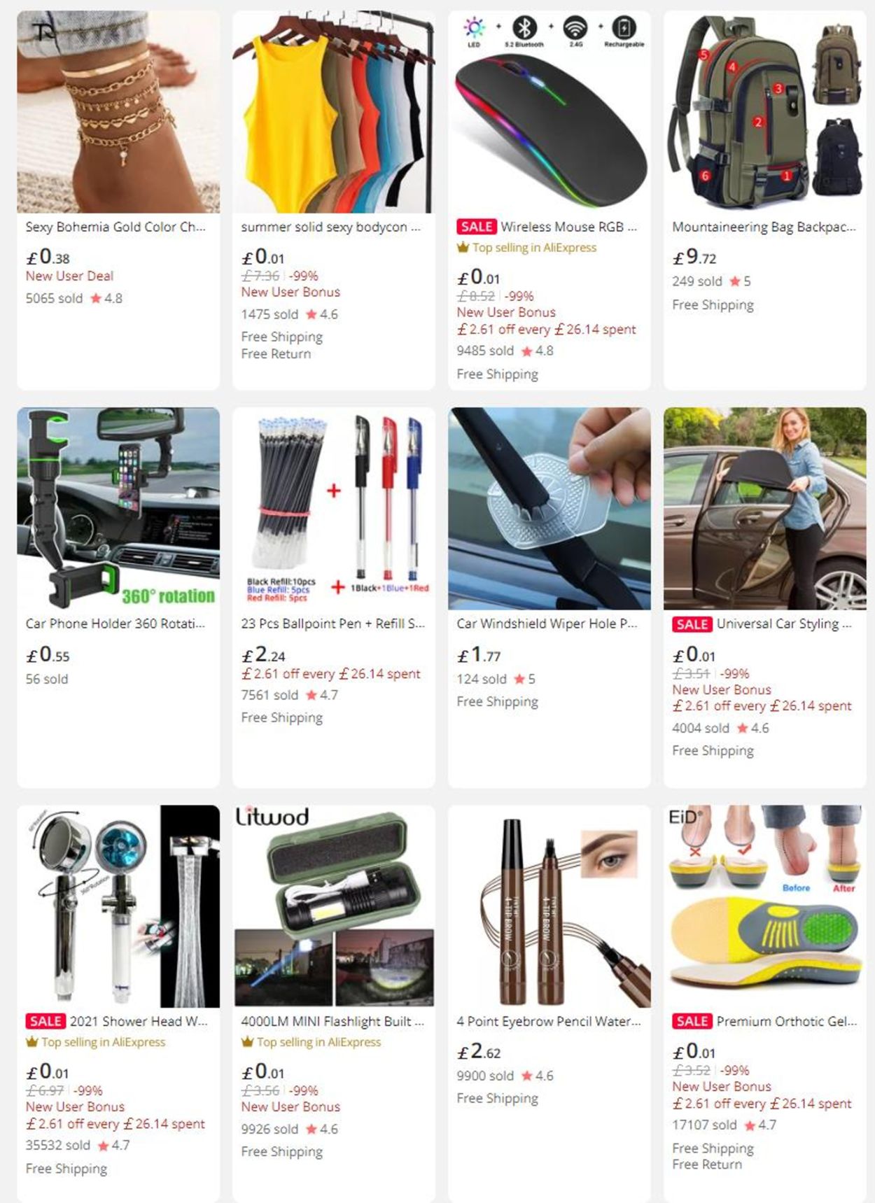 Catalogue AliExpress from 08/25/2022