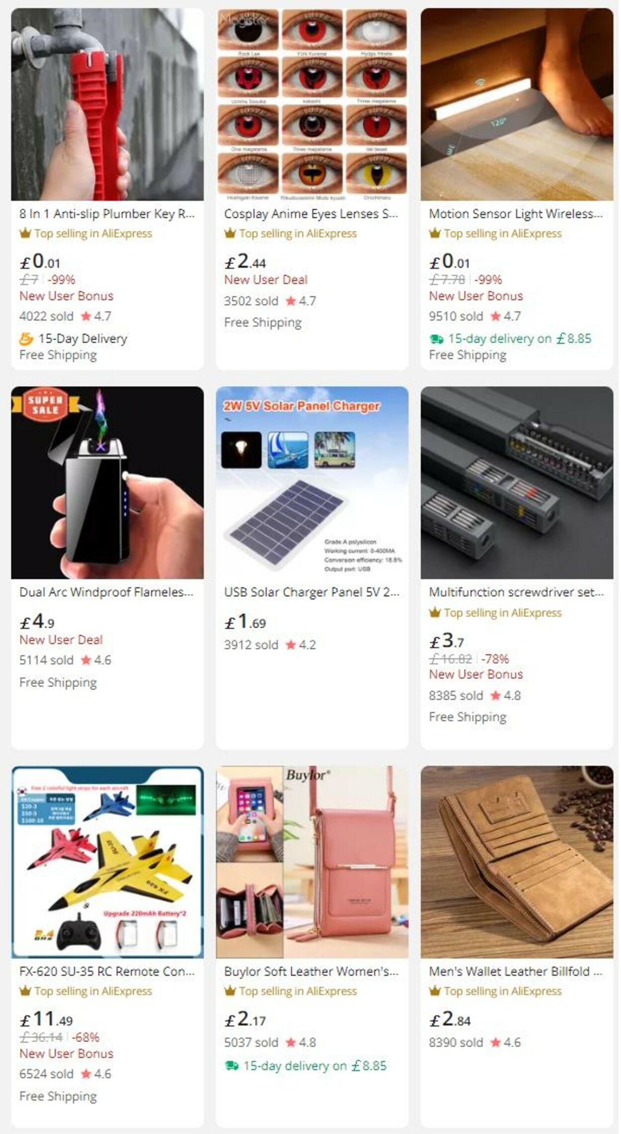 Catalogue AliExpress from 09/08/2022