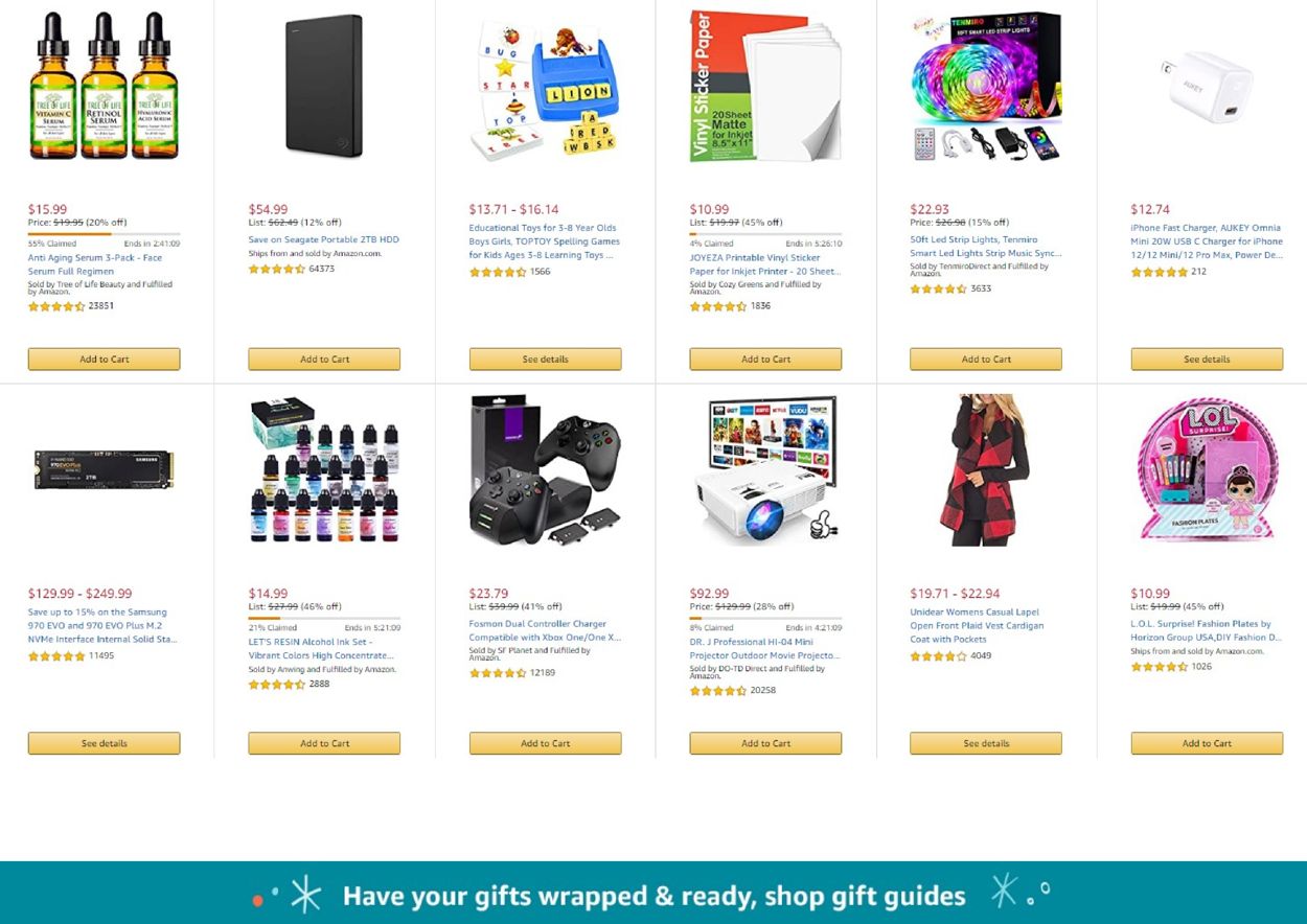 Catalogue Amazon from 11/21/2020