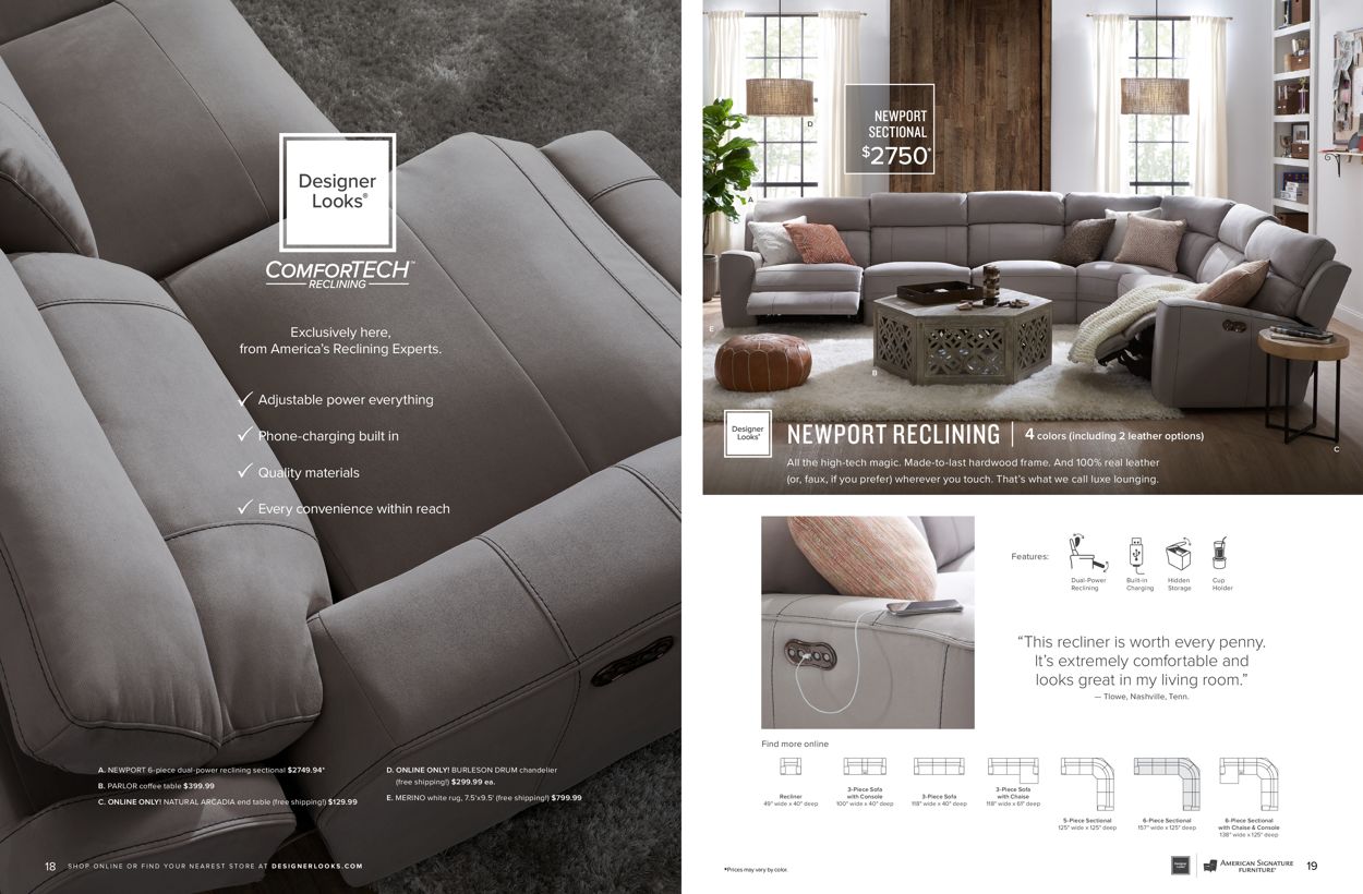 Catalogue American Signature Furniture from 02/11/2021