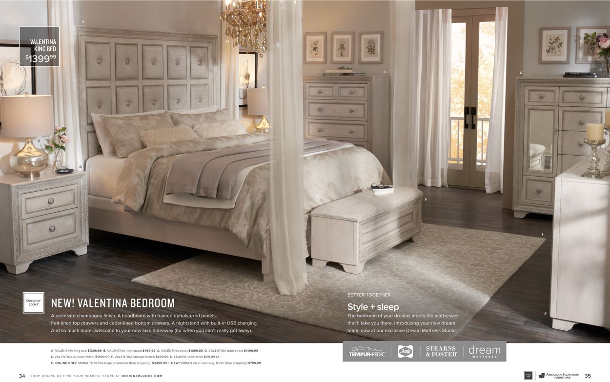 Catalogue American Signature Furniture from 08/01/2021