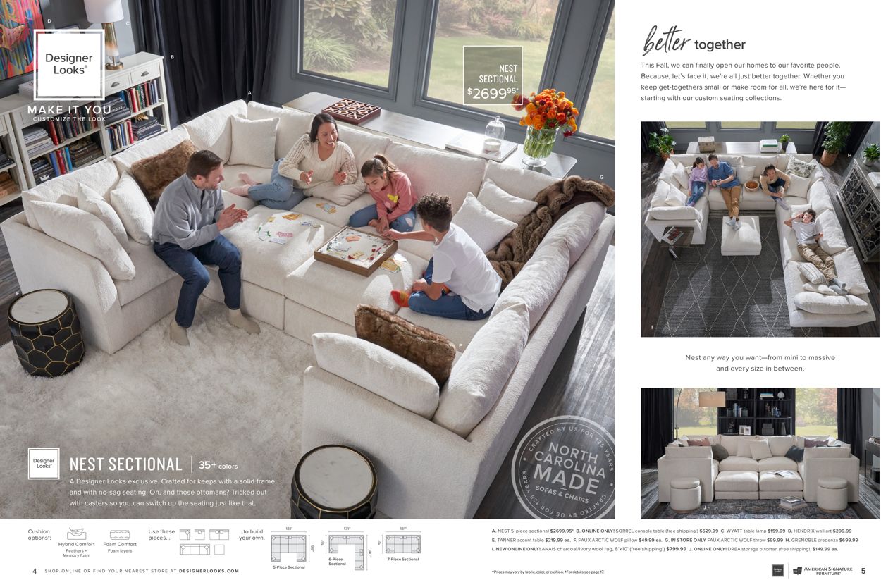 Catalogue American Signature Furniture from 09/08/2021