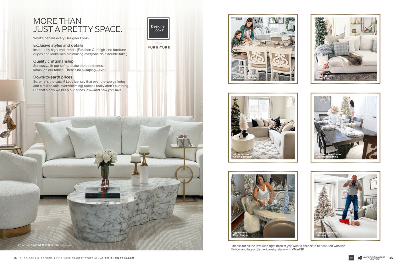 Catalogue American Signature Furniture from 10/25/2022