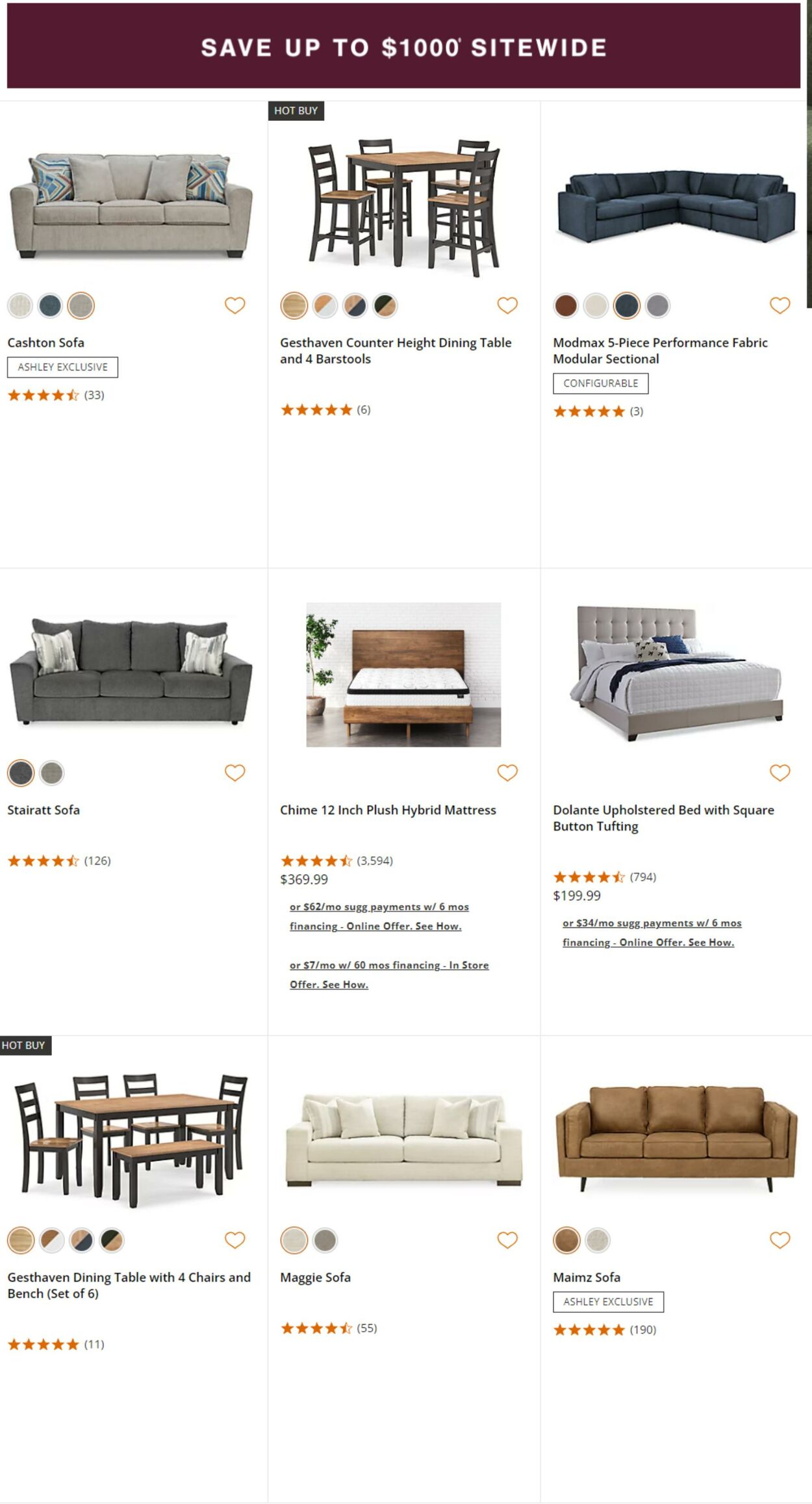 Catalogue Ashley Furniture from 11/15/2024