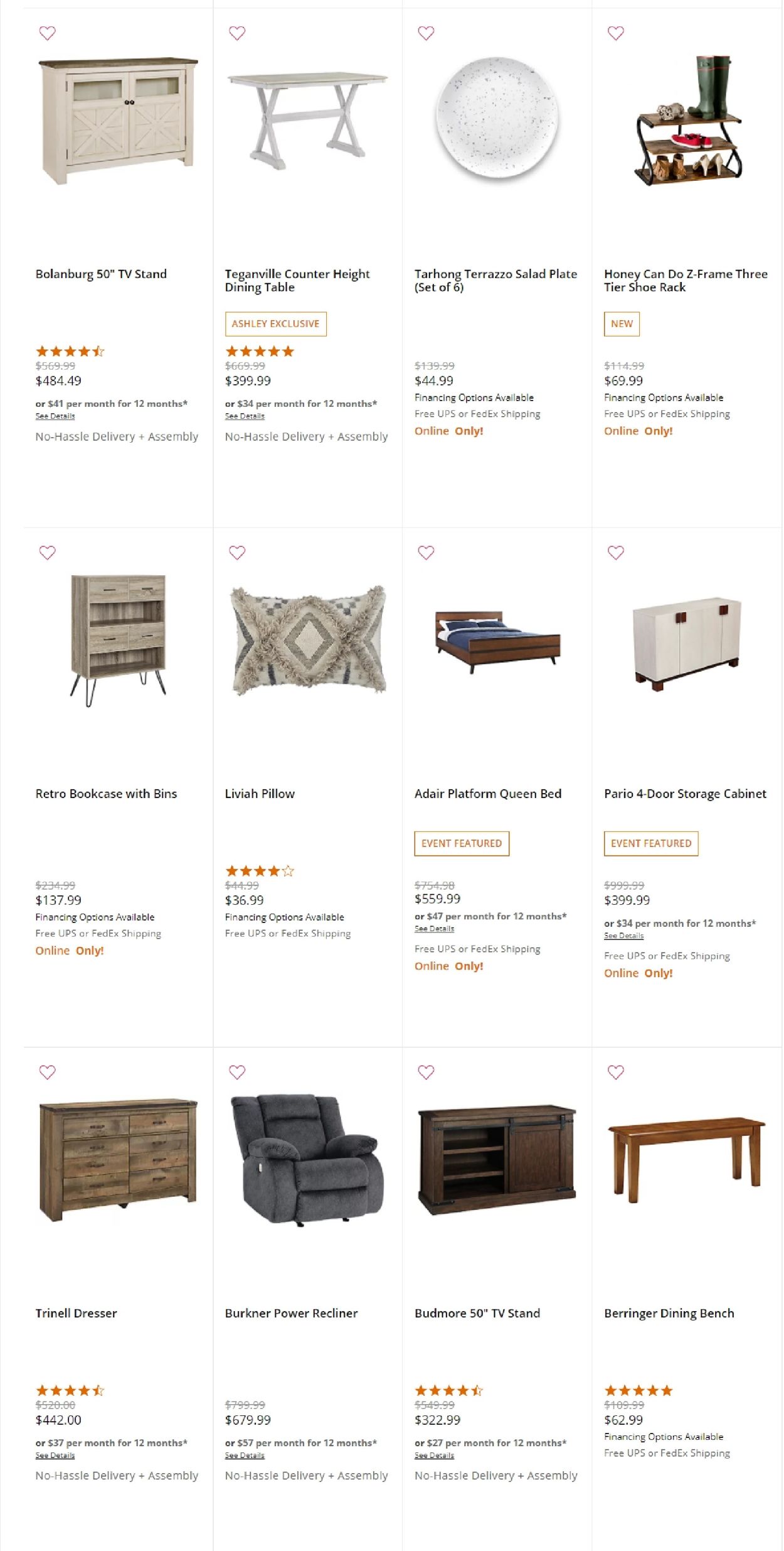 Catalogue Ashley Furniture Black Friday 2020 from 11/05/2020