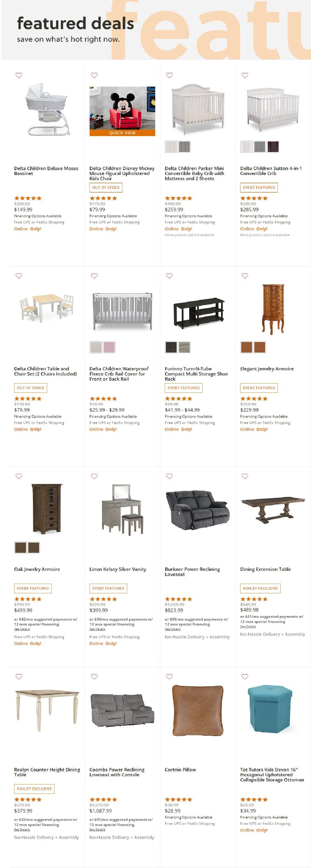 Catalogue Ashley Furniture Black Friday ad 2020 from 11/19/2020