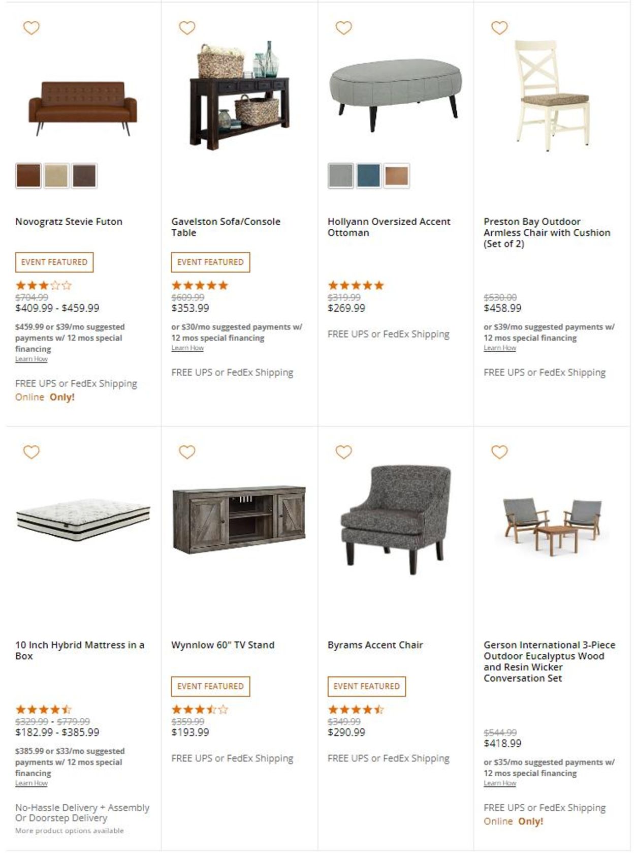 Catalogue Ashley Furniture BLACK FRIDAY 2021  from 11/08/2021