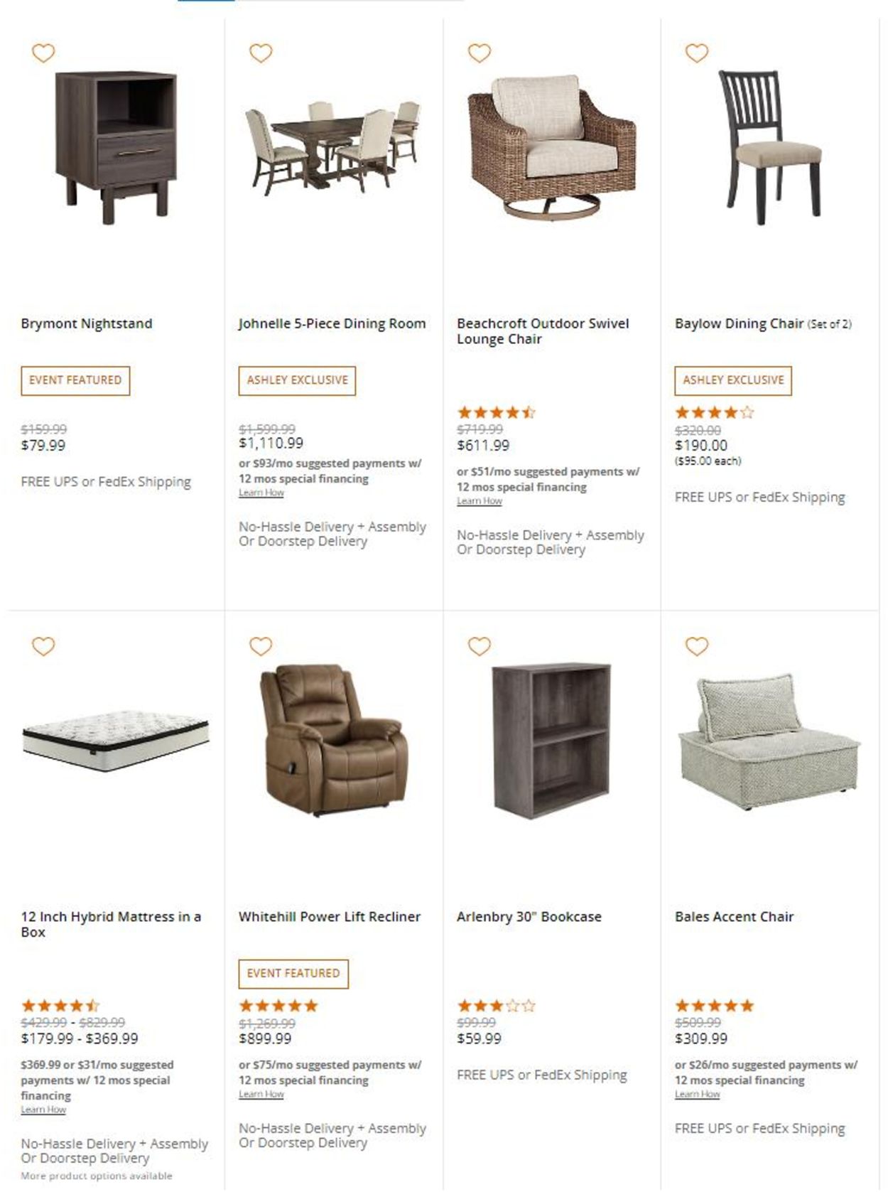 Catalogue Ashley Furniture BLACK FRIDAY 2021  from 11/22/2021
